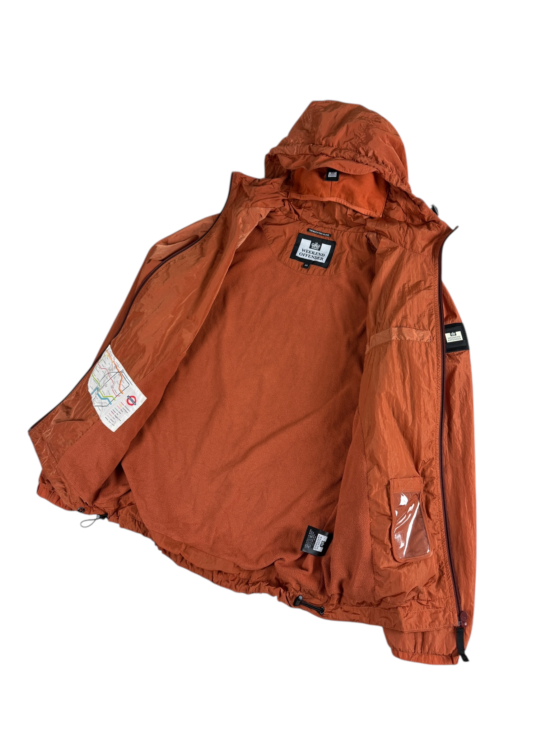Veste Weekend Offender orange taille XS - Vue de dos