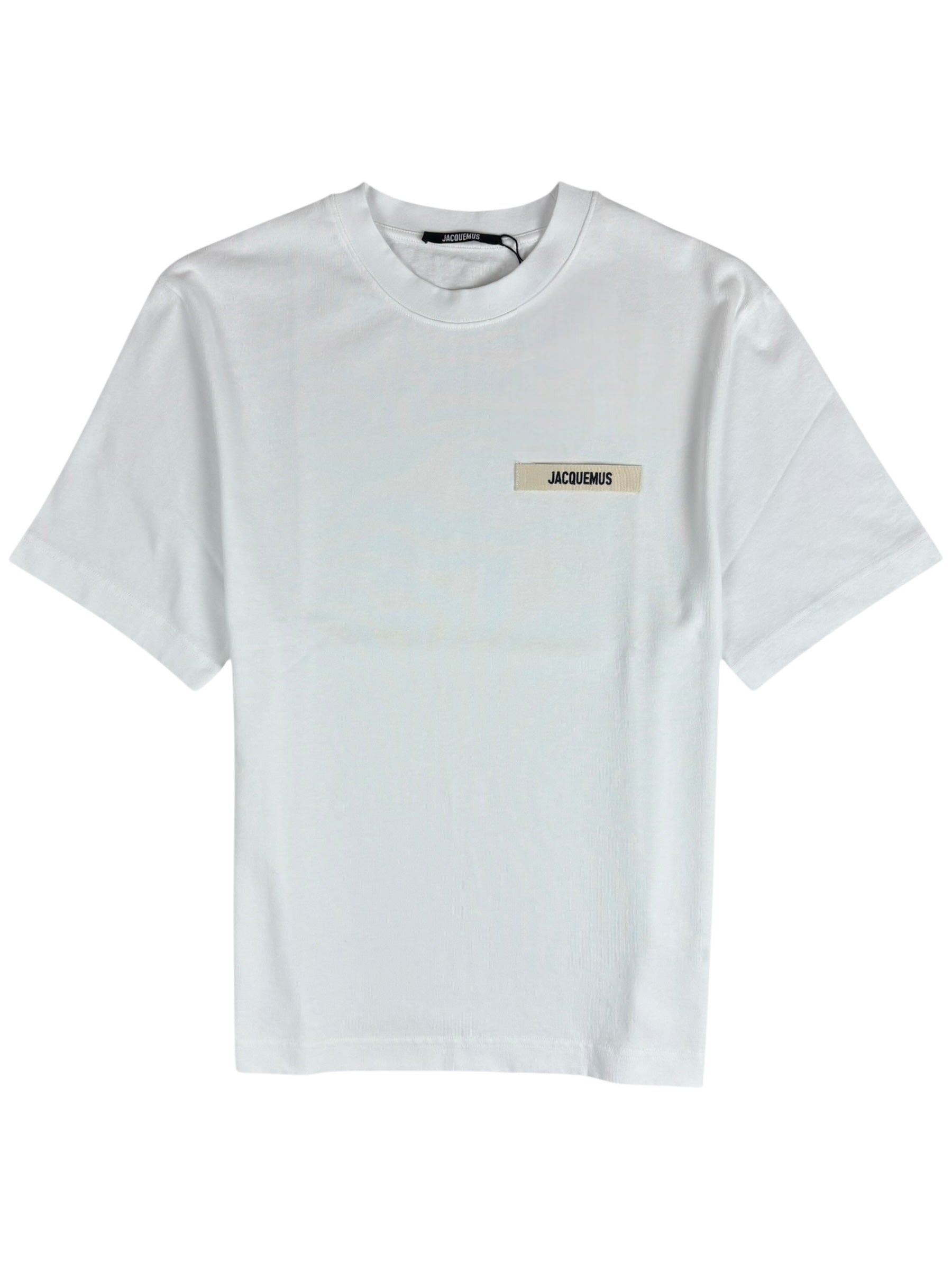 Tee-shirt Jacquemus Gros Grain blanc, coupe droite — guide des tailles Jacquemus NB08