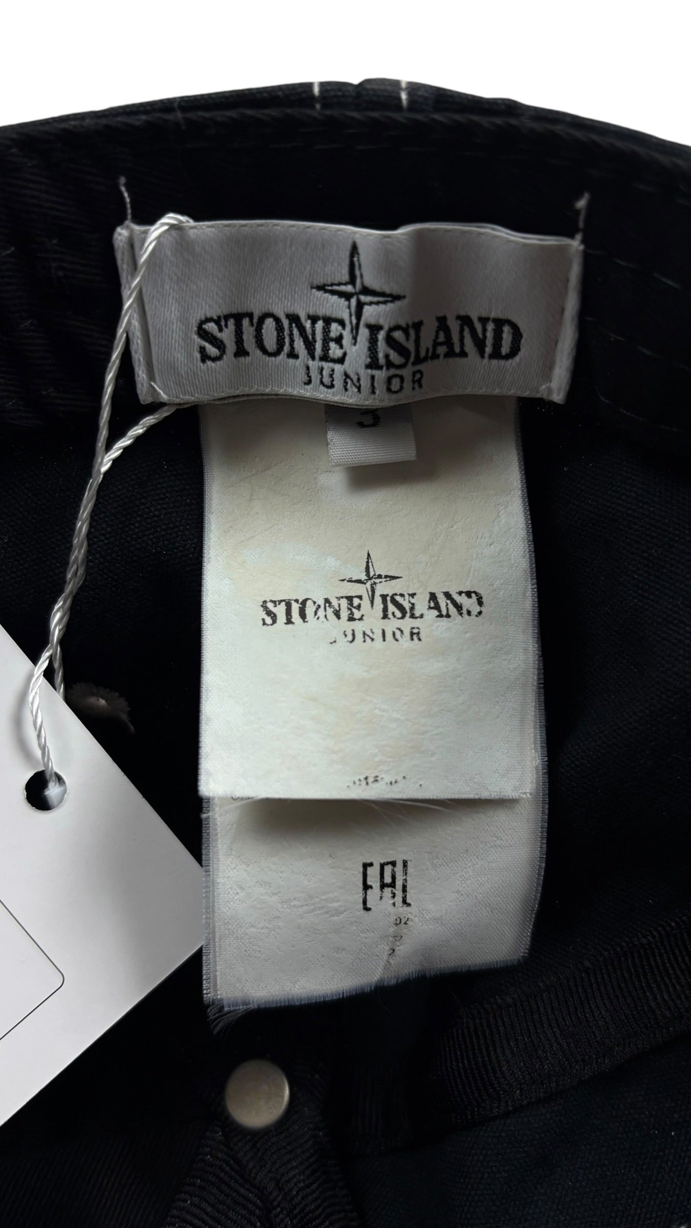 Casquette Stone Island Junior - Noir - Taille 3