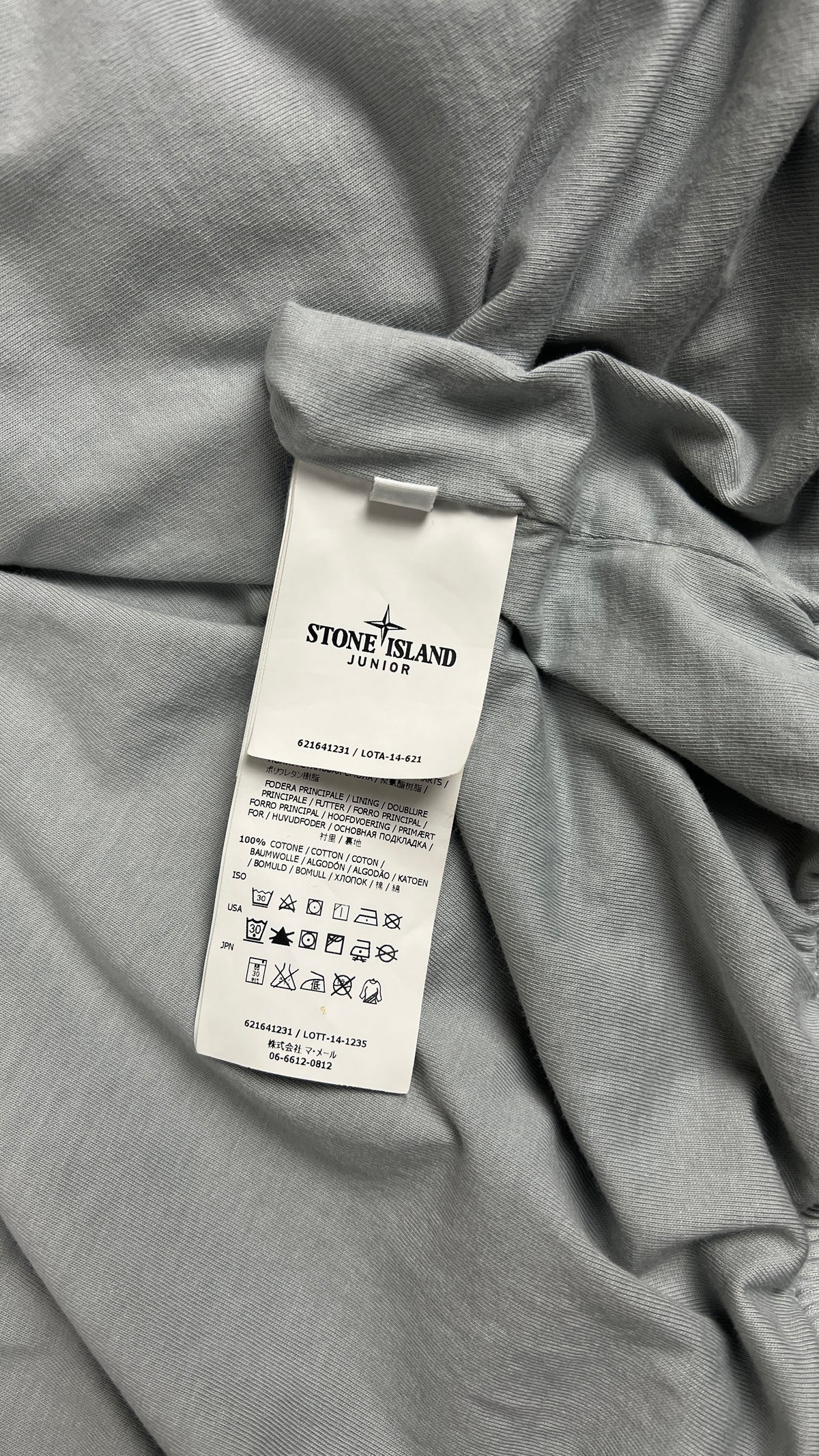 Veste à Capuche Stone Island Junior, Gris, Taille 14 ans — photographie complémentaire 4