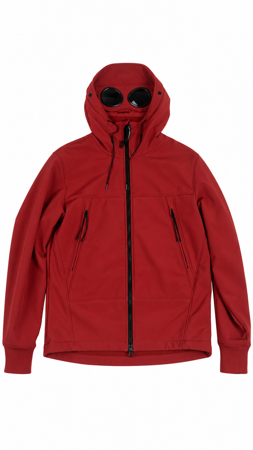 Giacca C.P. Company Shell-R con lenti - Rosso - Taglia 44