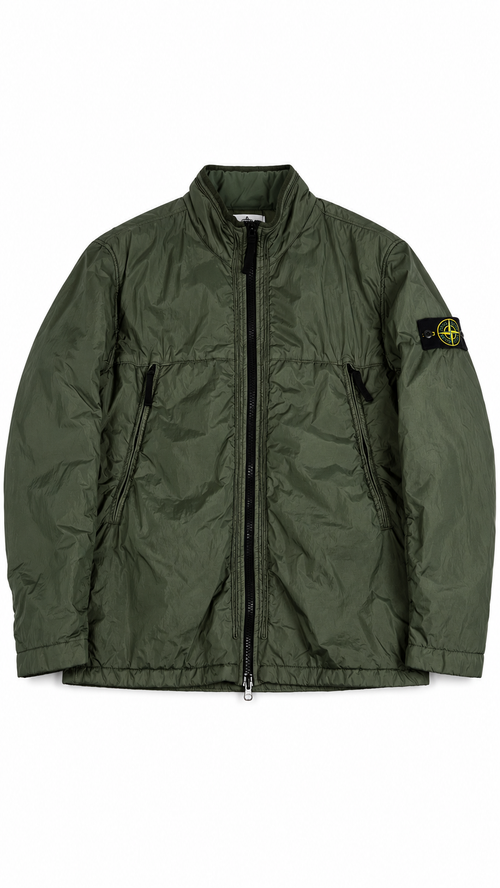 Gilet Stone Island Garment Dyed Crinkle Reps NY - Kaki - Taglia XXL