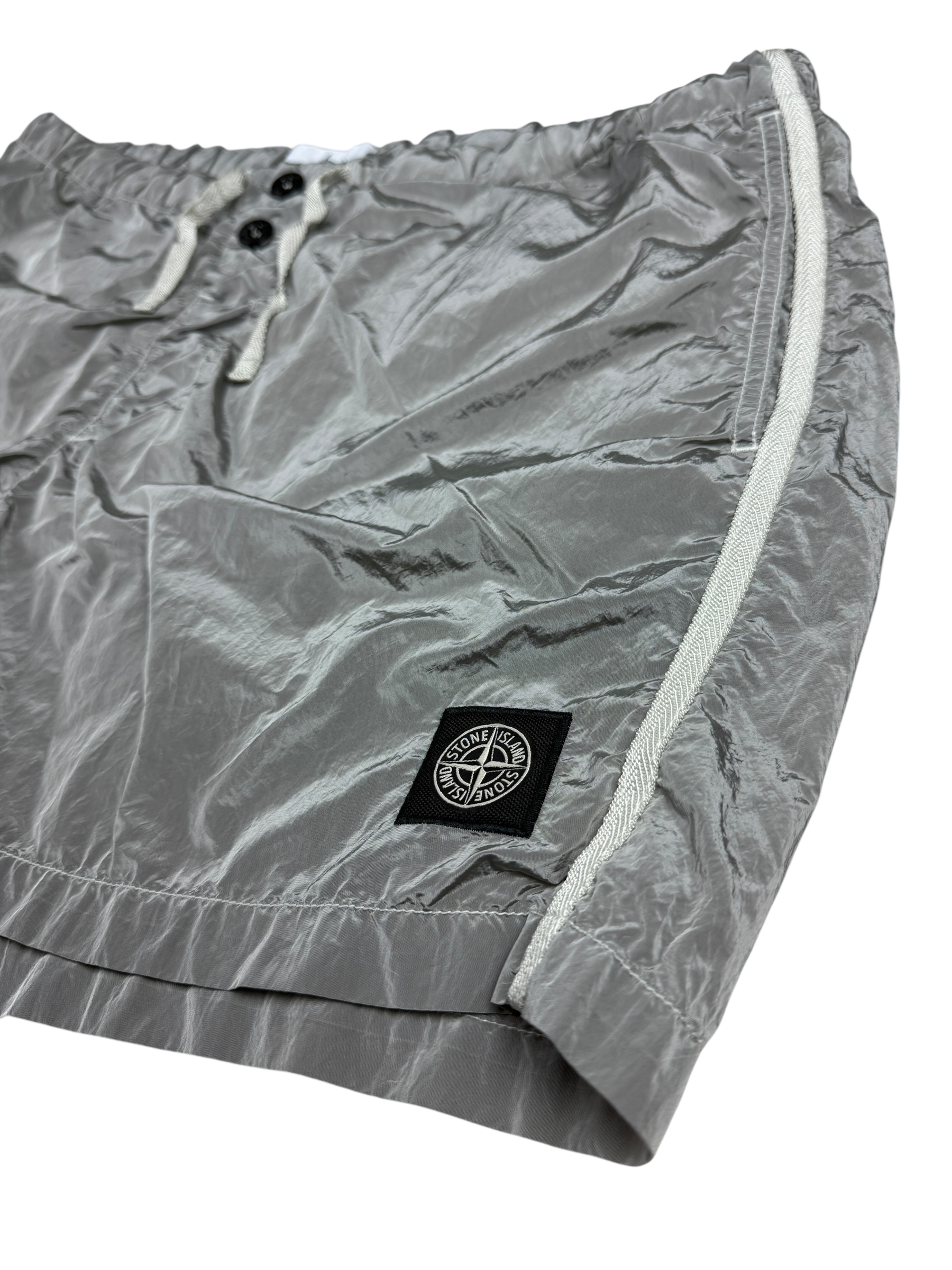 SHORT DE BAIN STONE ISLAND NYLON MÉTAL - GRIS - TAILLE XL