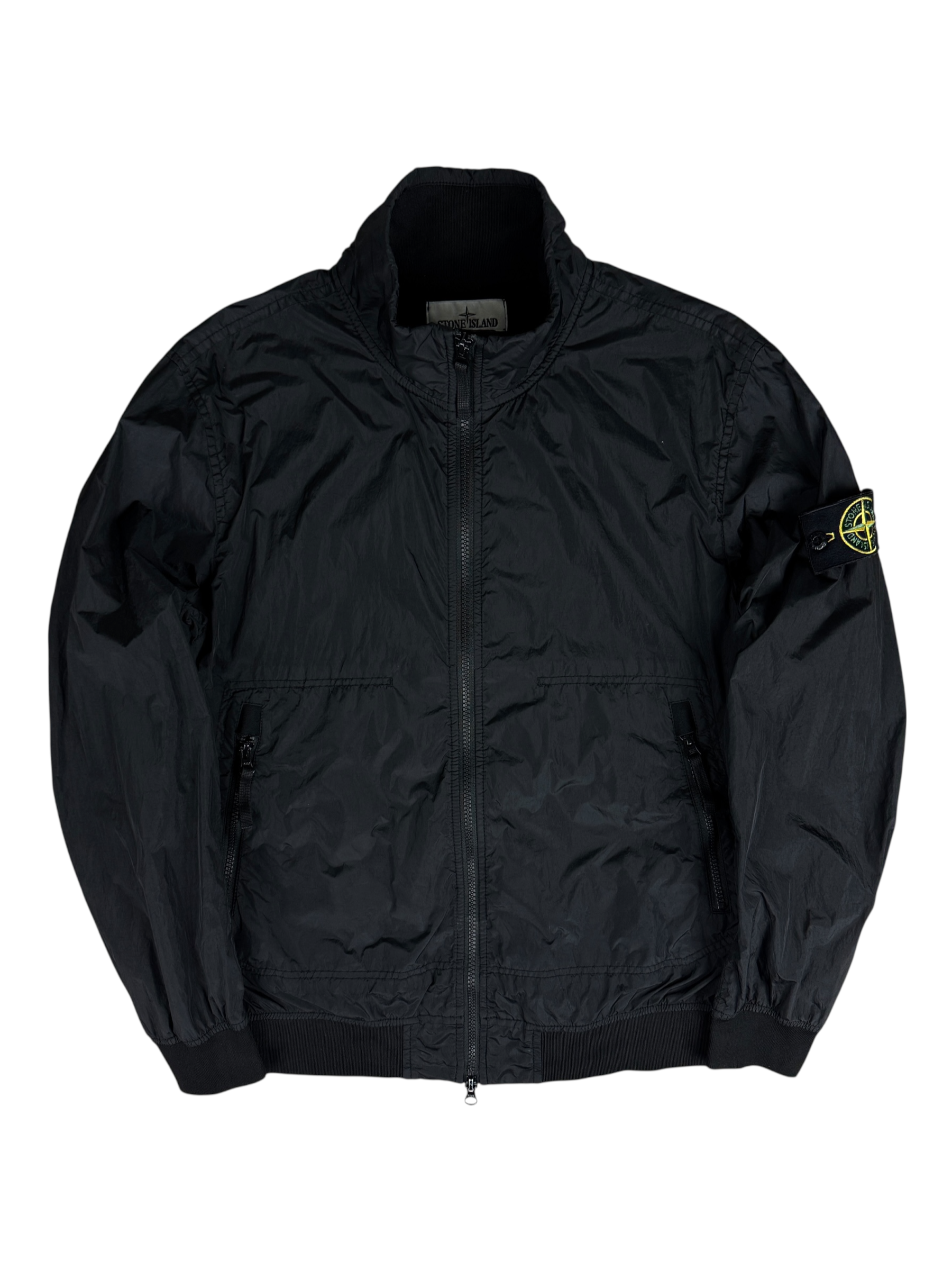 VESTE STONE ISLAND GARMENT DYED CRINKLE REPS NY - NOIR - TAILLE S