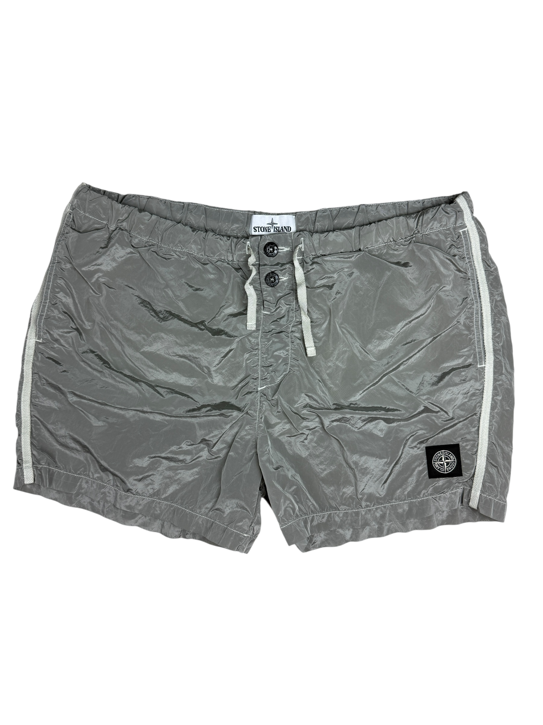 SHORT DE BAIN STONE ISLAND NYLON MÉTAL - GRIS - TAILLE XL