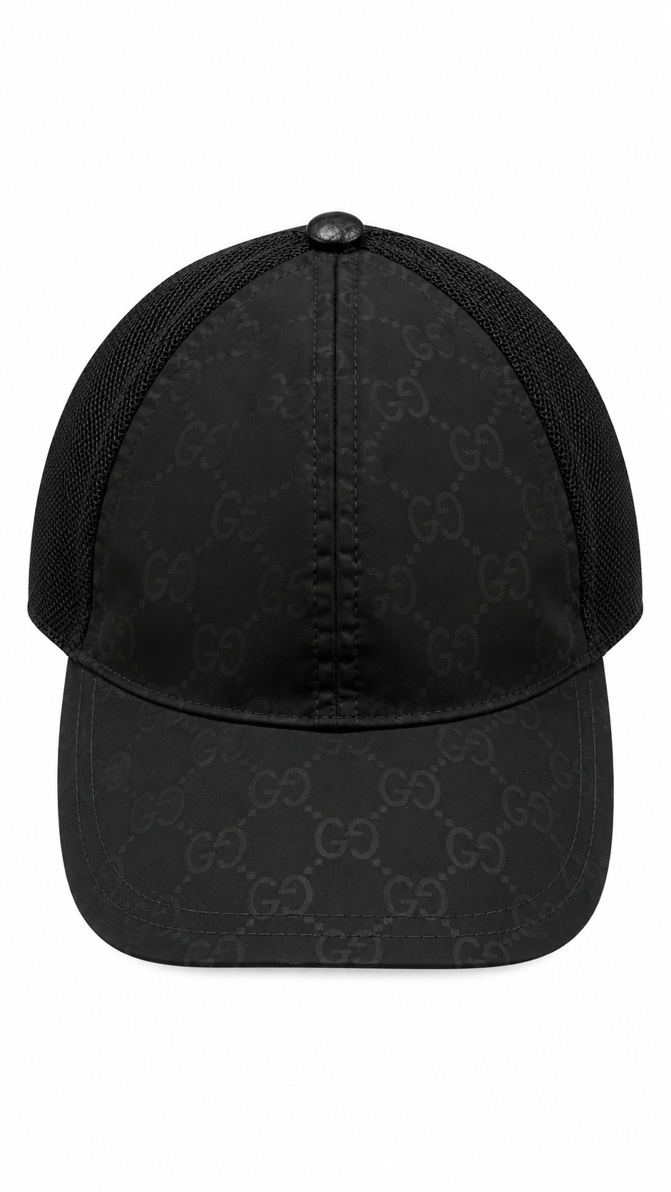 Casquette Trucker Gucci Monogramme GG, Noir, Taille UNI — photographie principale