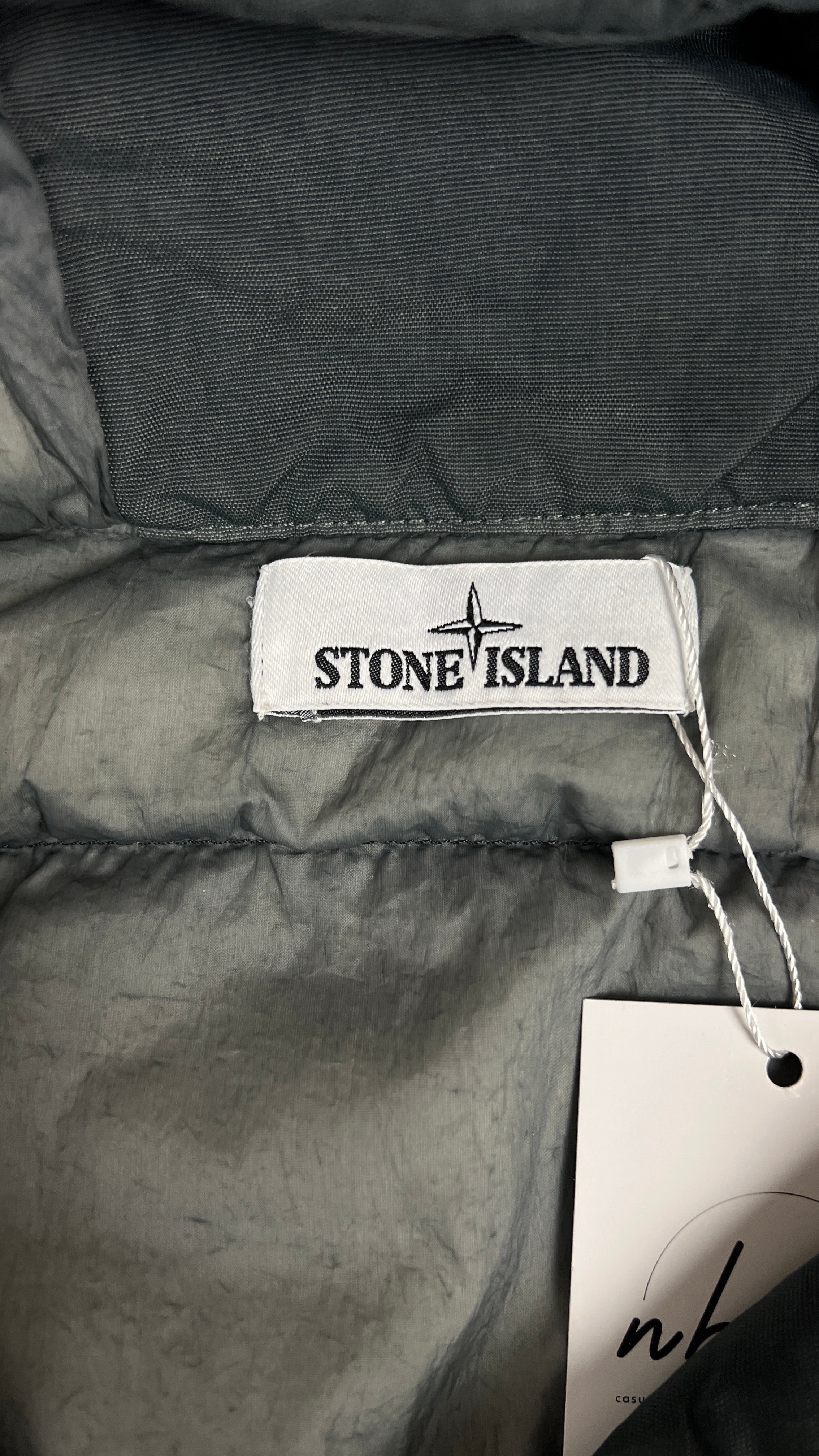 Doudoune Stone Island Crinkle Reps NY Down - Gris - Taille M