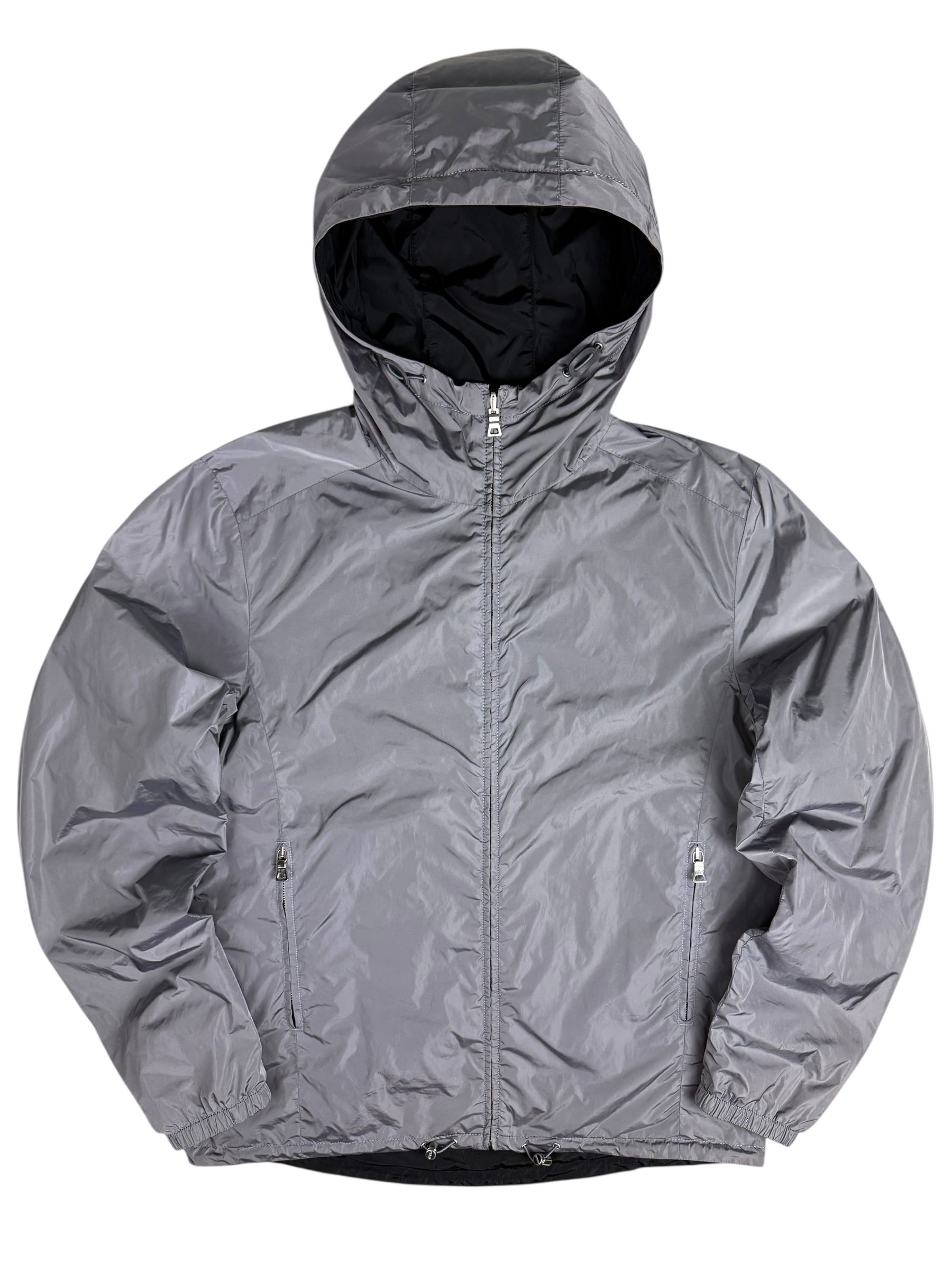 VESTE RÉVERSIBLE PRADA - NOIR / GRIS - TAILLE 50