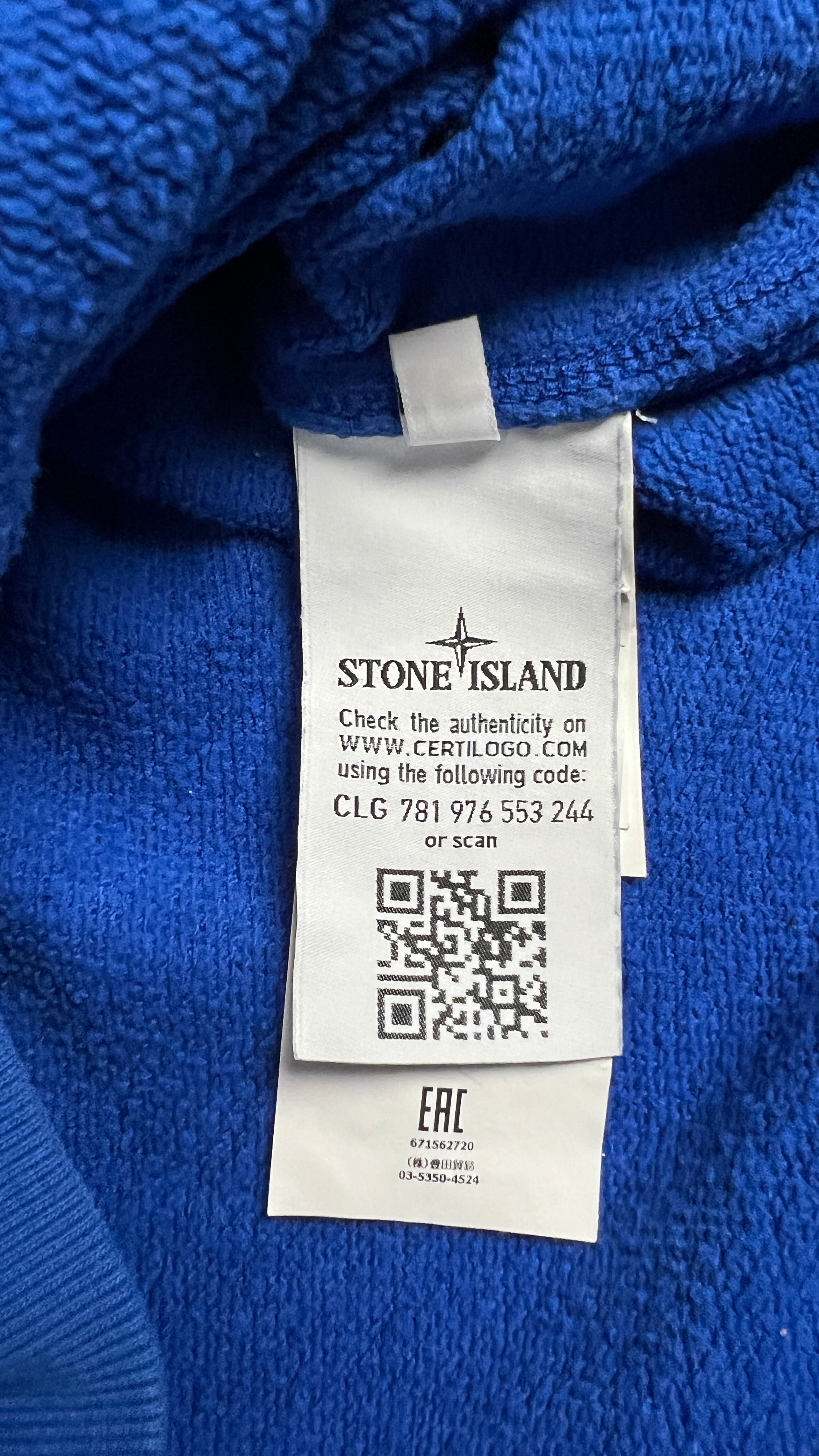Sweat-shirt Crewneck Stone Island - Bleu - Taille L
