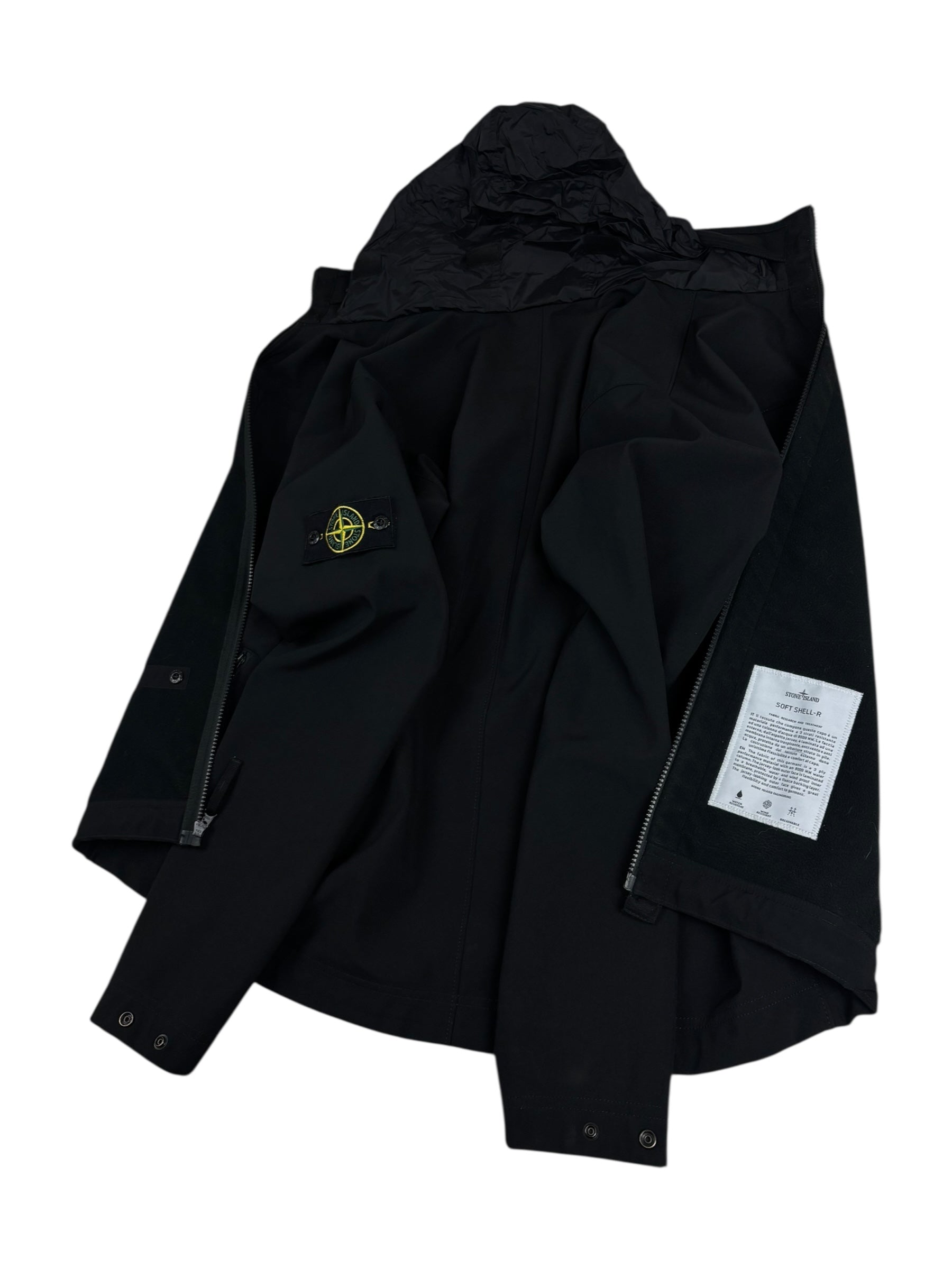 VESTE STONE ISLAND SOFT SHELL-R - NOIR - TAILLE L