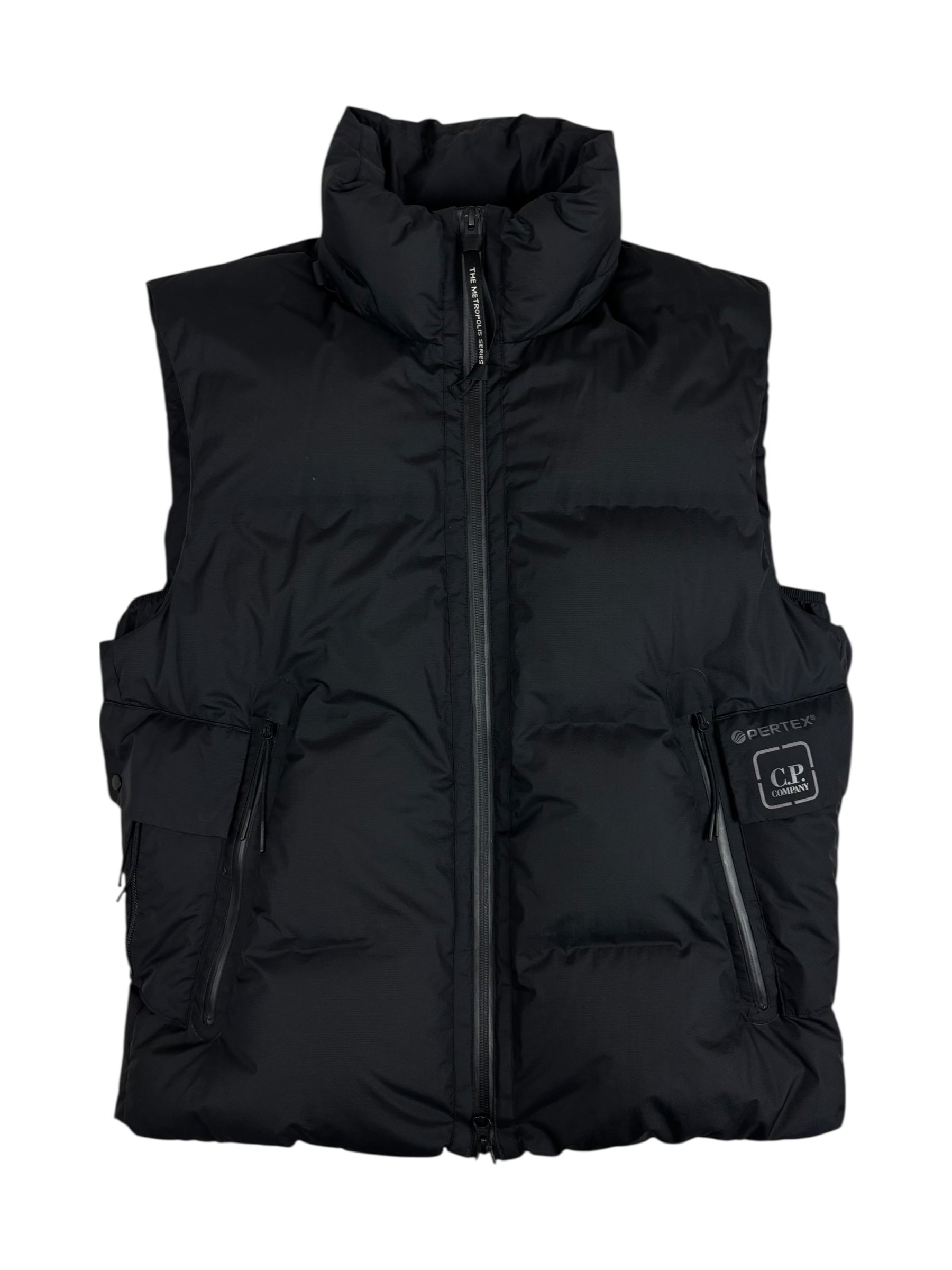 GILET C.P COMPANY PERTEX DOWN JACKET METROPOLIS SERIES  - NOIR - TAILLE S