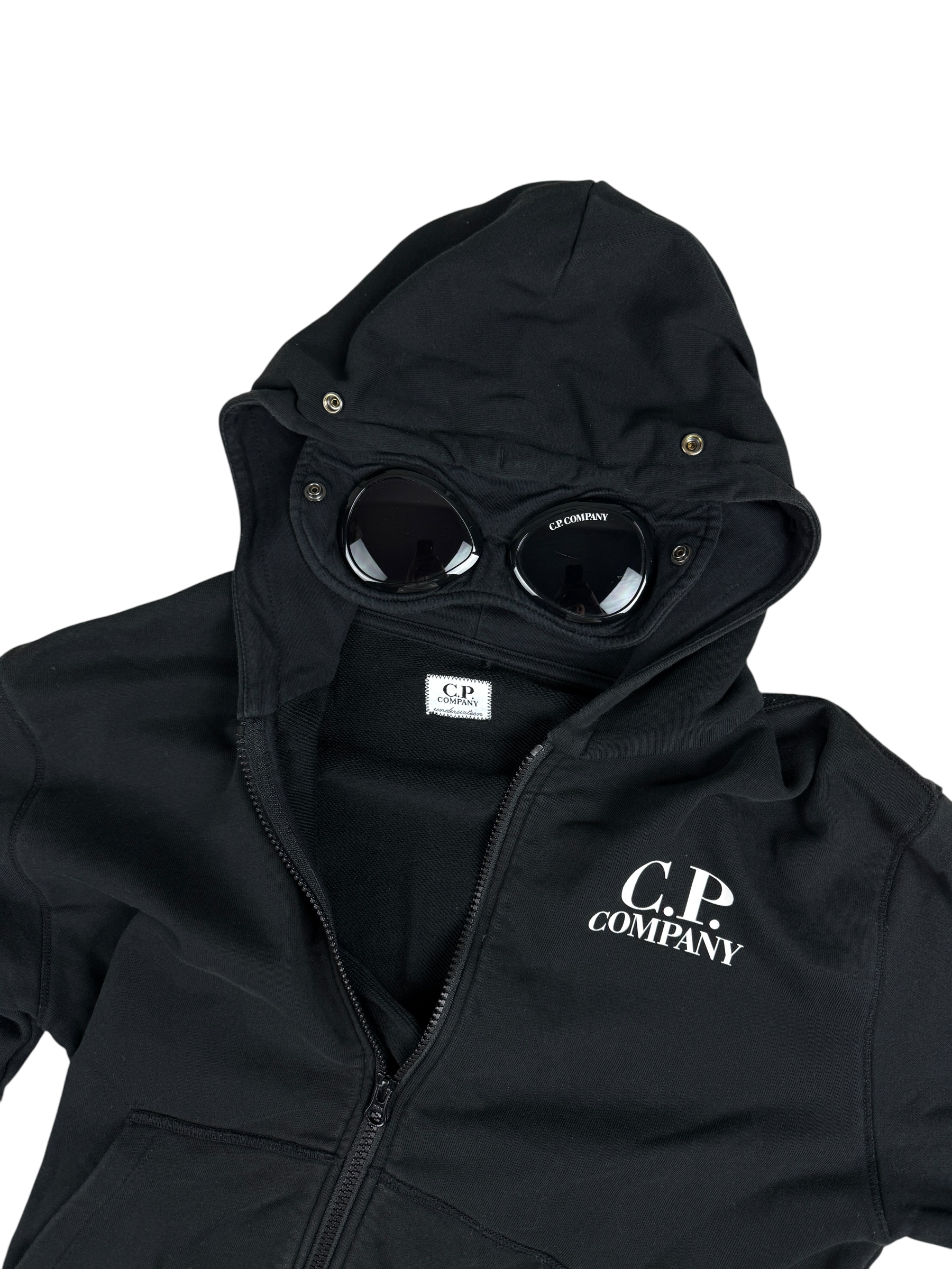 GILET C.P COMPANY GOGGLE JACKET - NOIR - TAILLE XS