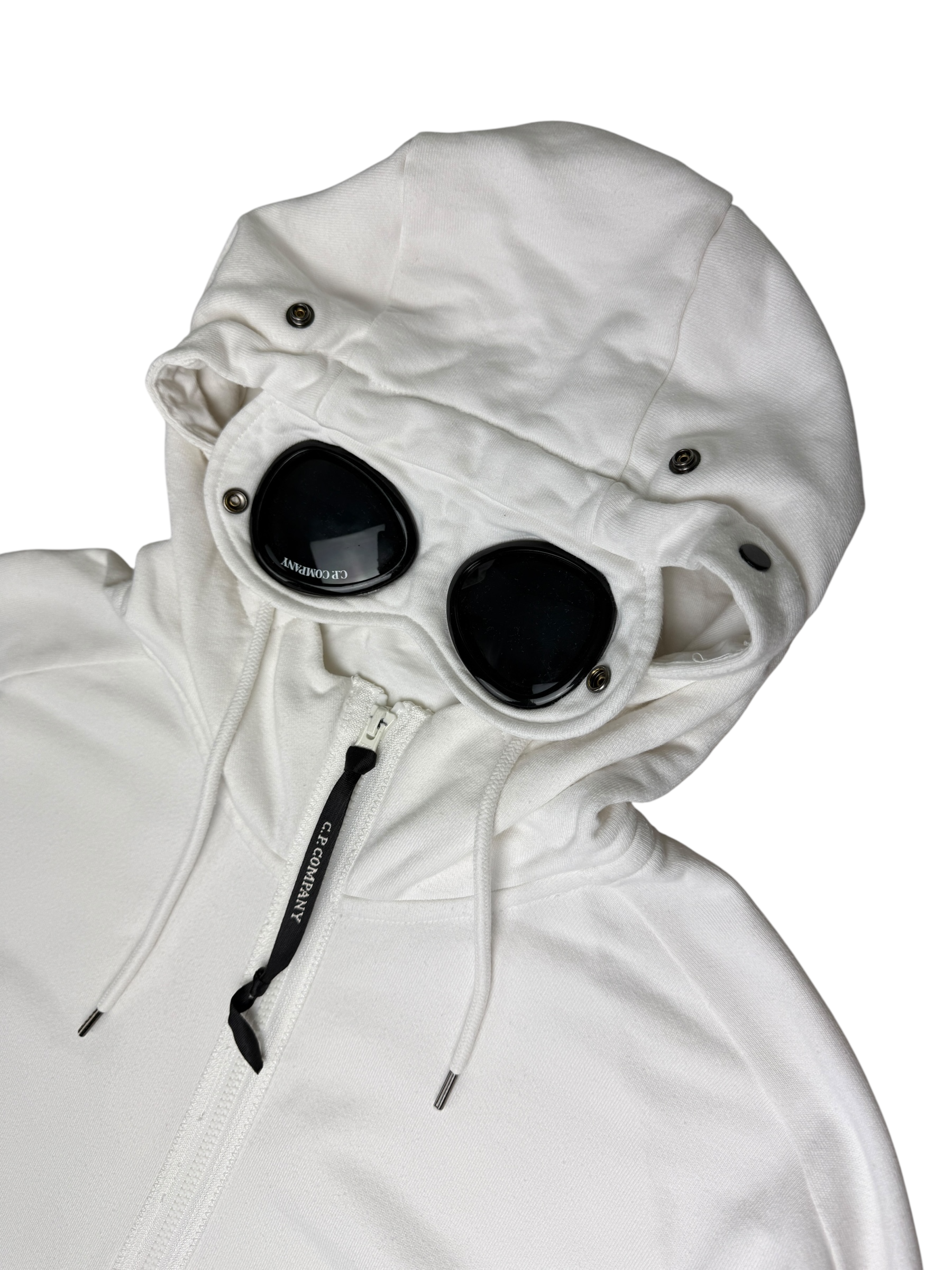 GILET C.P COMPANY GOGGLE JACKET - BLANC - TAILLE L