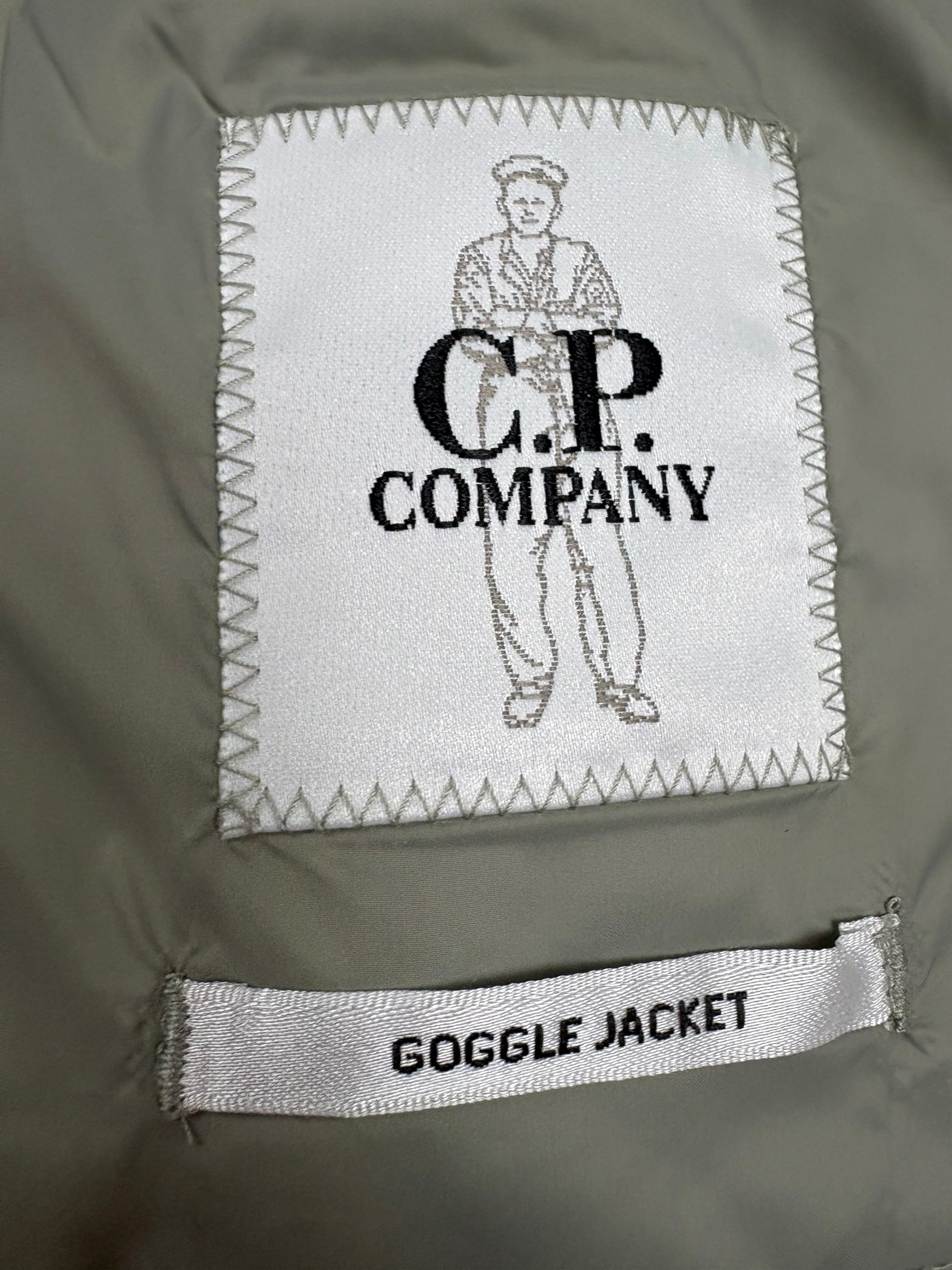 GILET C.P COMPANY SHELL-R GOGGLE JACKET - KAKI - TAILLE 50