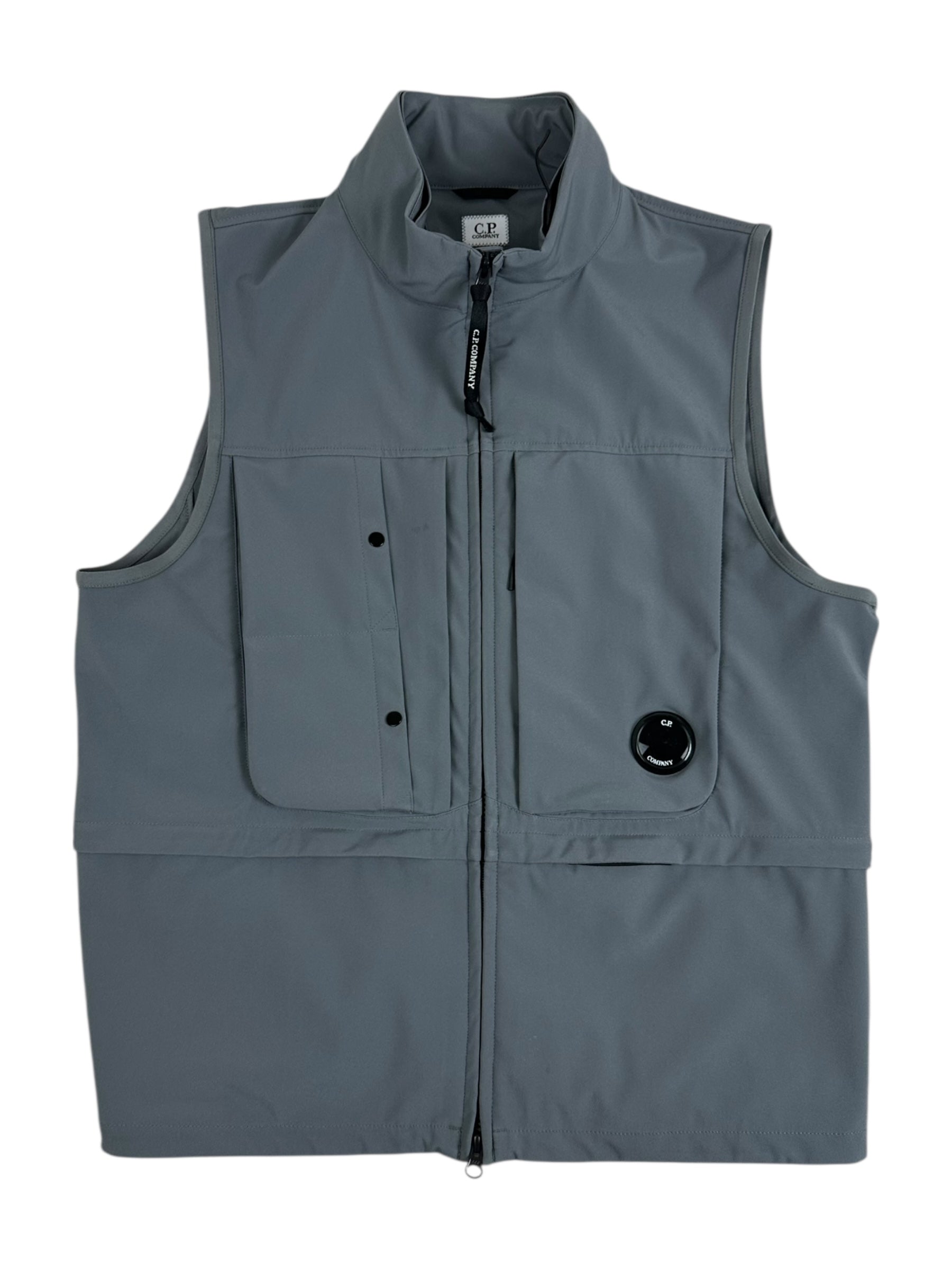 GILET C.P COMPANY SHELL-R - GRIS - TAILLE L