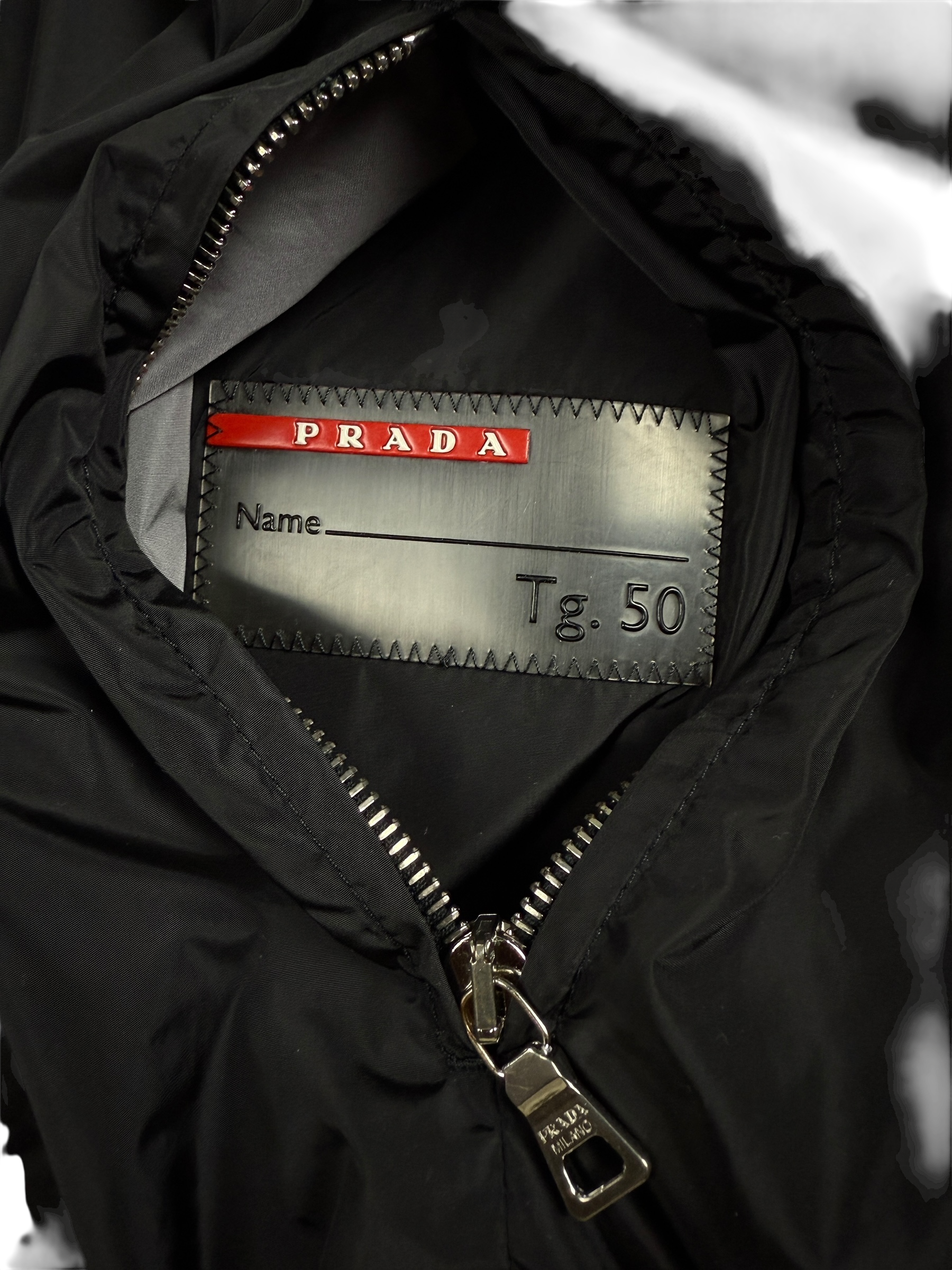 VESTE RÉVERSIBLE PRADA - NOIR / GRIS - TAILLE 50