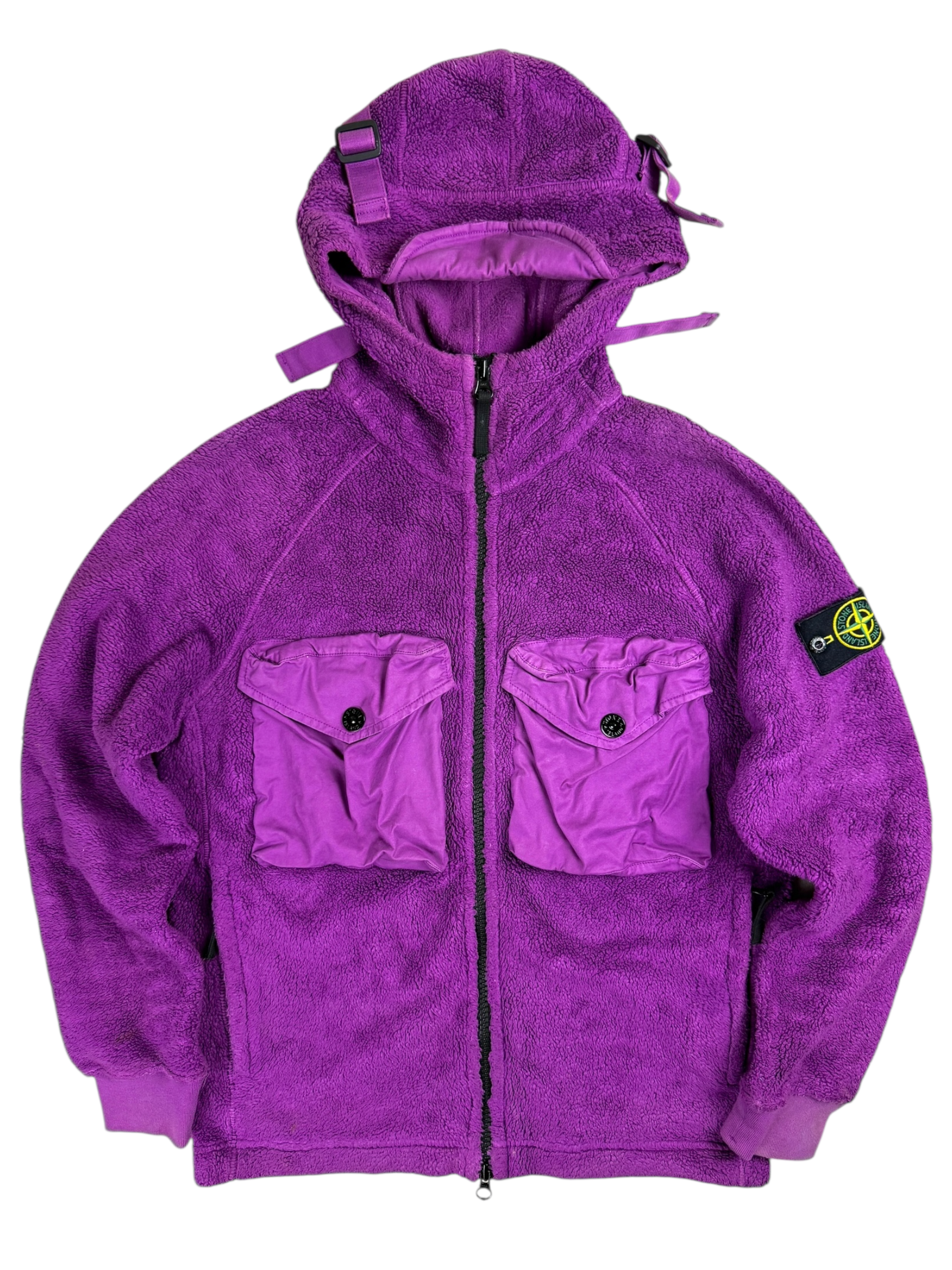 VESTE STONE ISLAND GARMENT DYED - VIOLET - TAILLE S