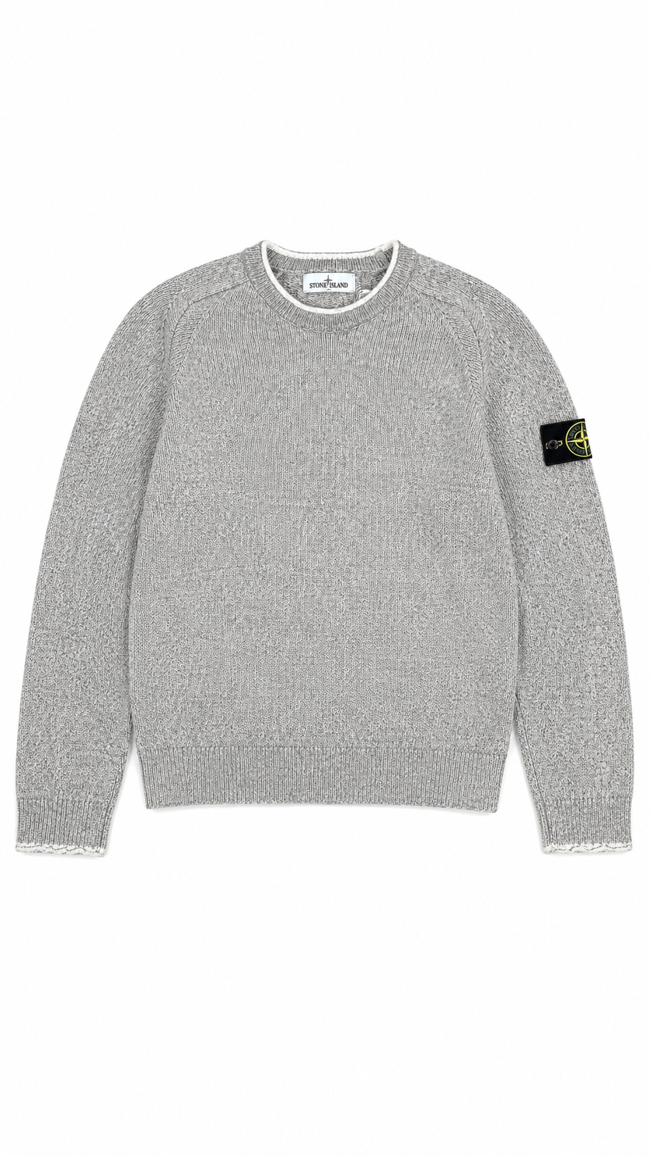 Pull Stone Island - Gris Chiné - Taille L
