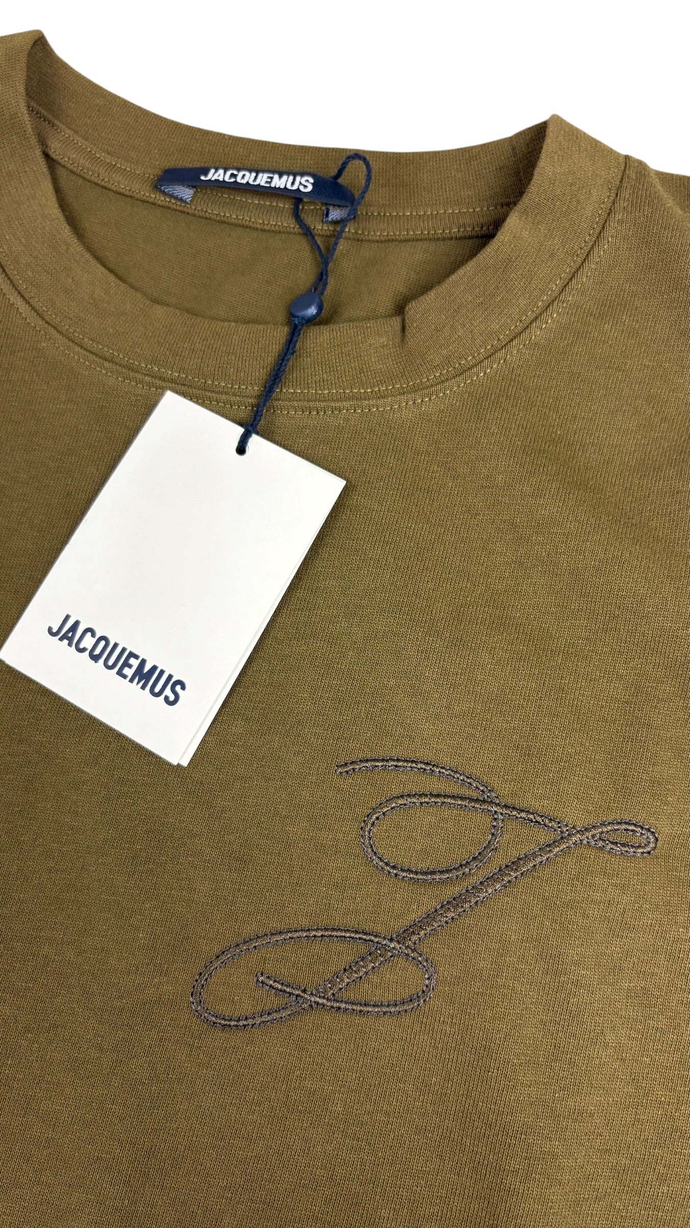 Jacquemus le Tee-Shirt Logo kaki neuf - vue 3/5