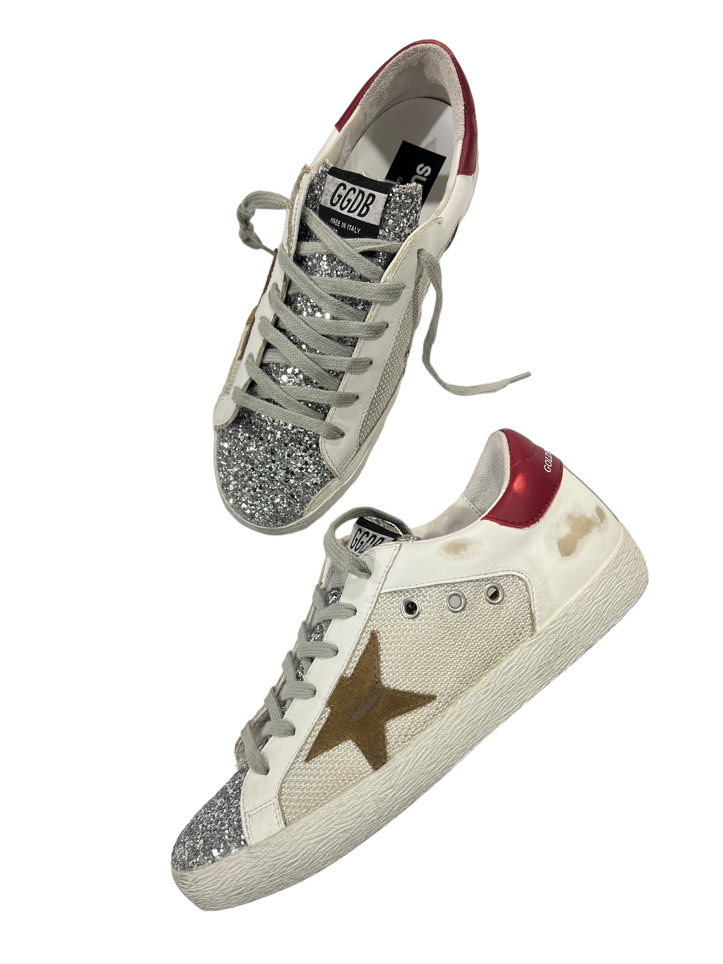 SNEAKERS GOLDEN GOOSE SUPERSTAR DOUBLE QUARTER WITH LIST