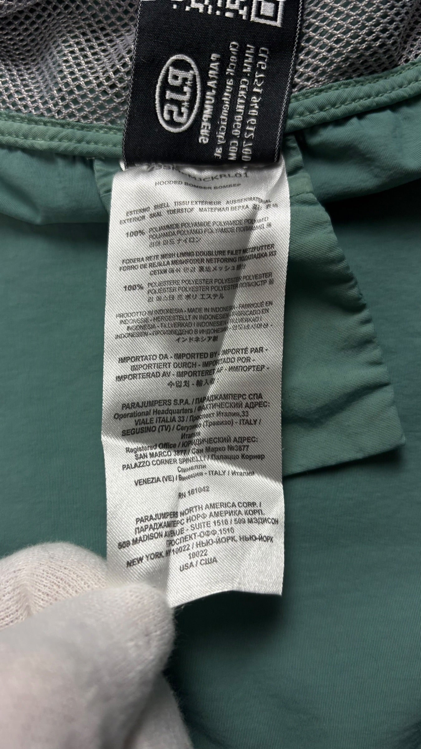 VESTE PARAJUMPERS RELOADED - TURQUOISE - TAILLE XL