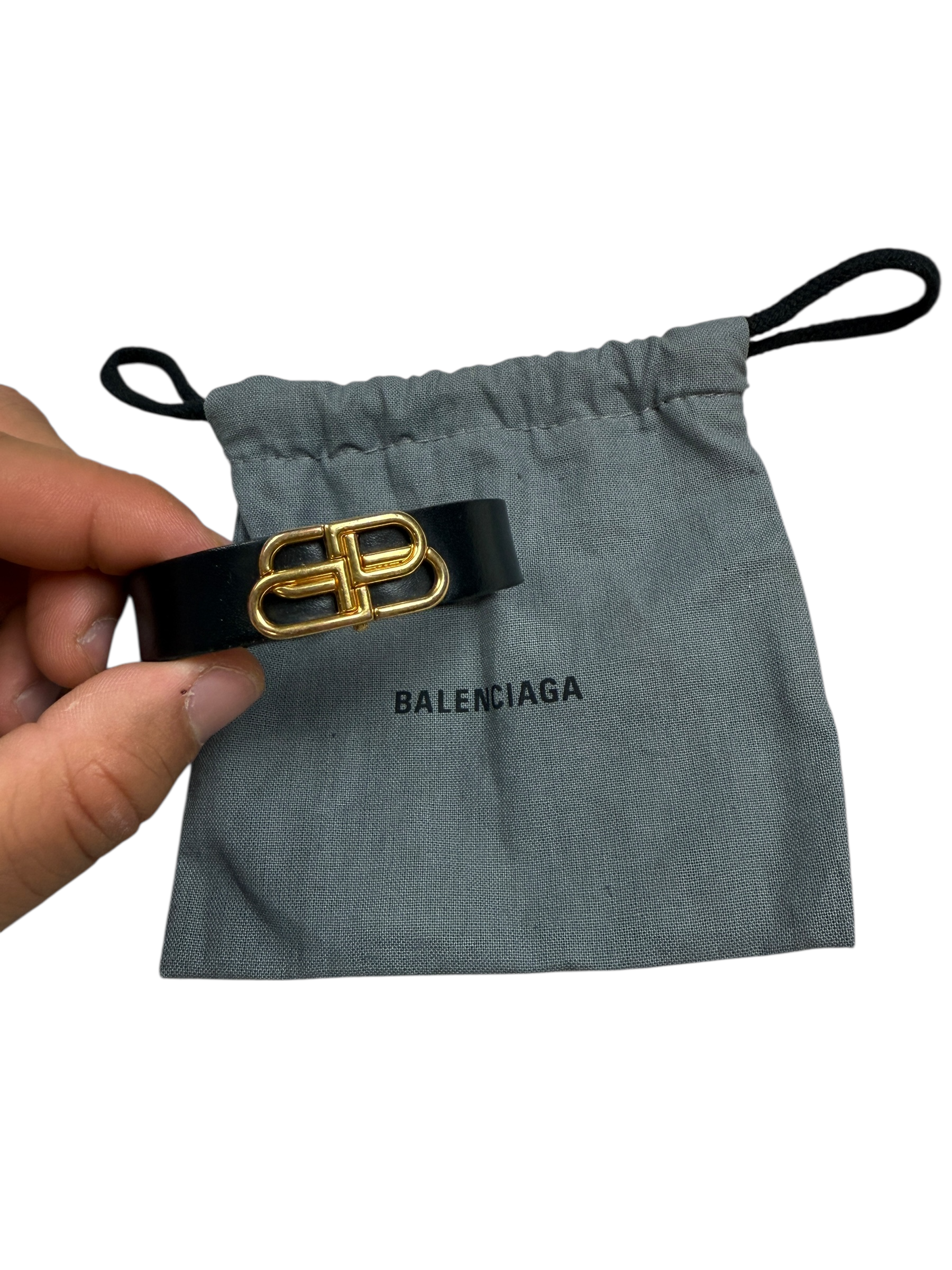 BRACELET BALENCIAGA - NOIR / OR