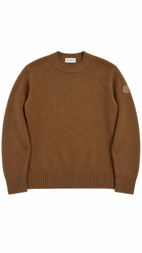 Pull Crewneck Moncler - Camel - Taille L - Neuf