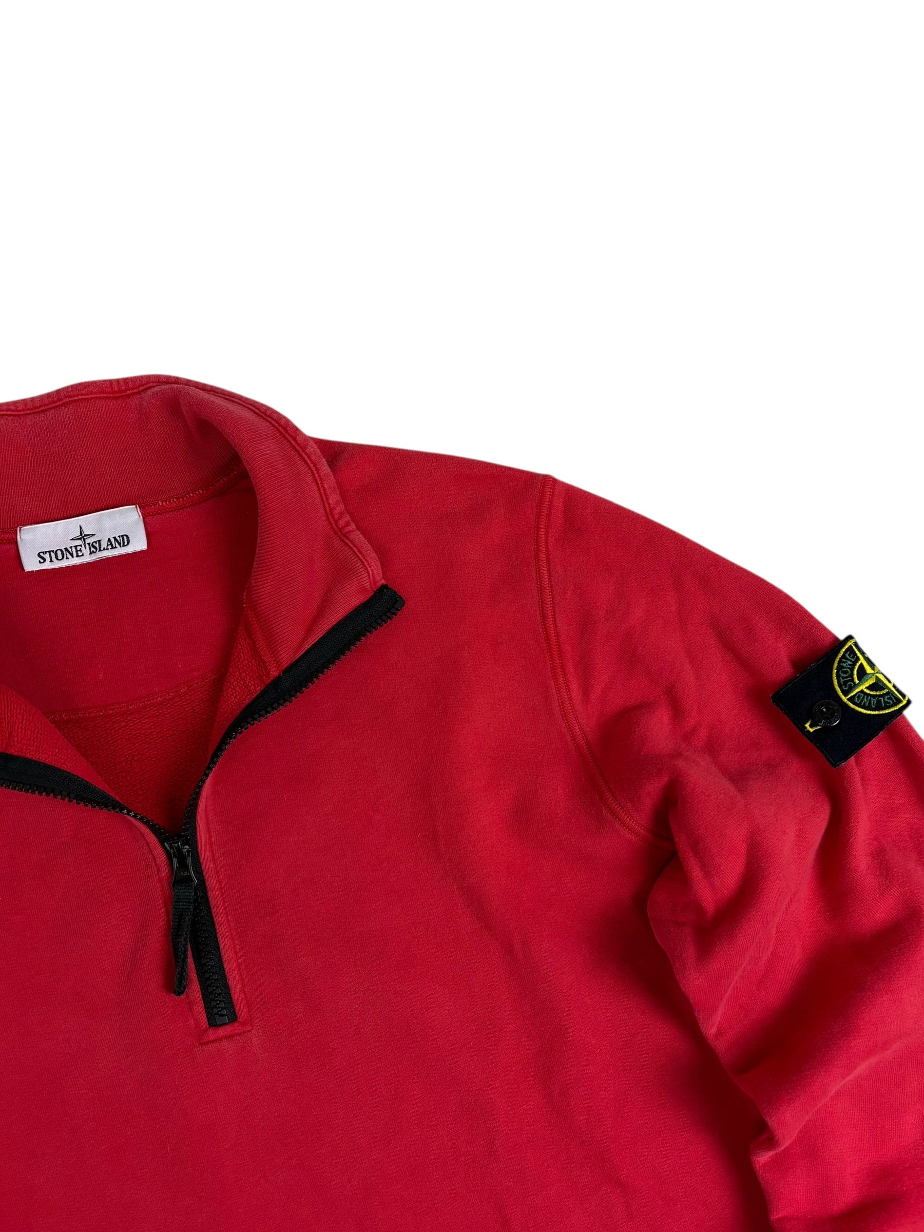PULL ZIPPÉ STONE ISLAND - ROUGE - TAILLE M