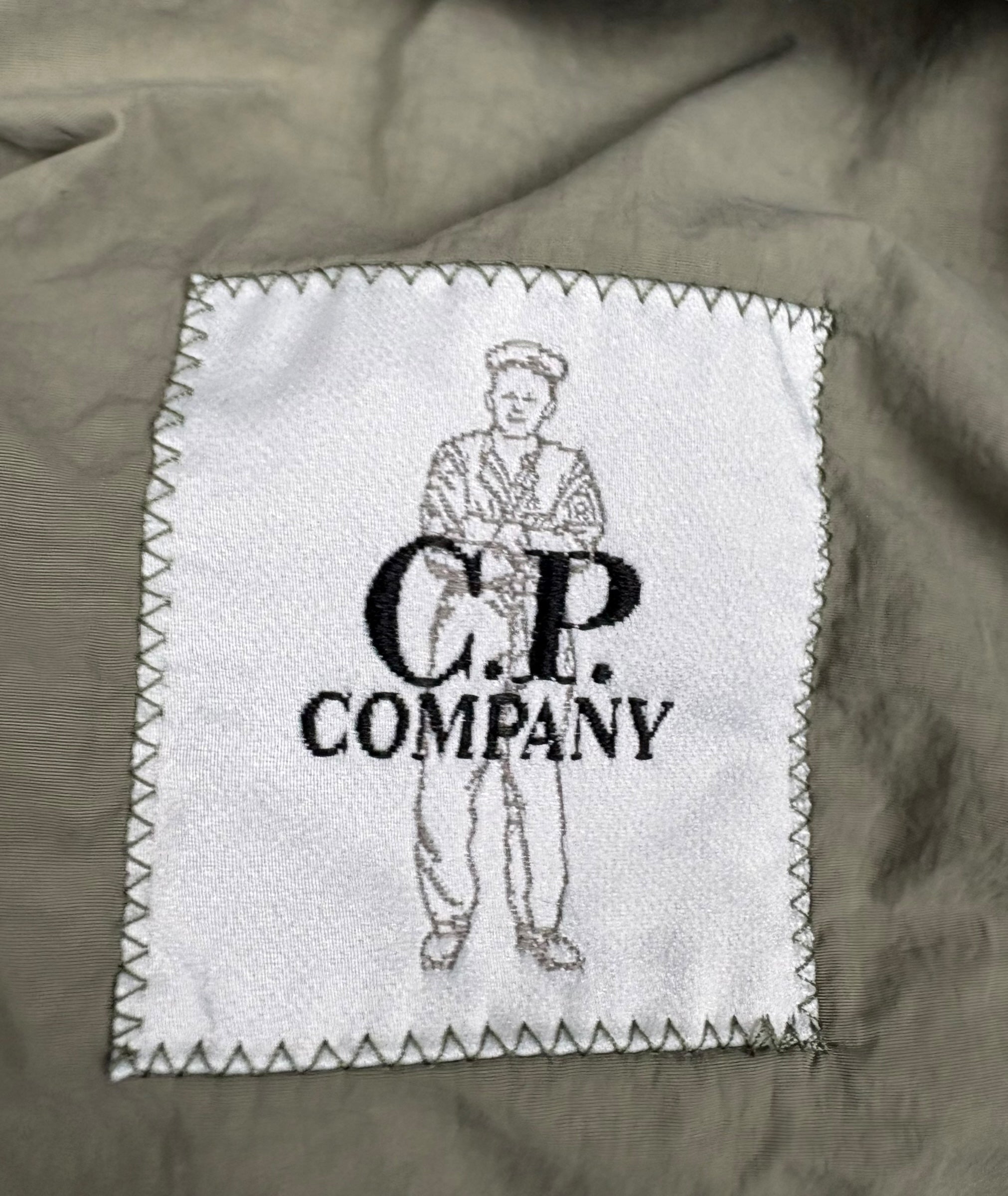 VESTE C.P COMPANY FLATT NYLON GARMENT DYEING - KAKI - TAILLE 48