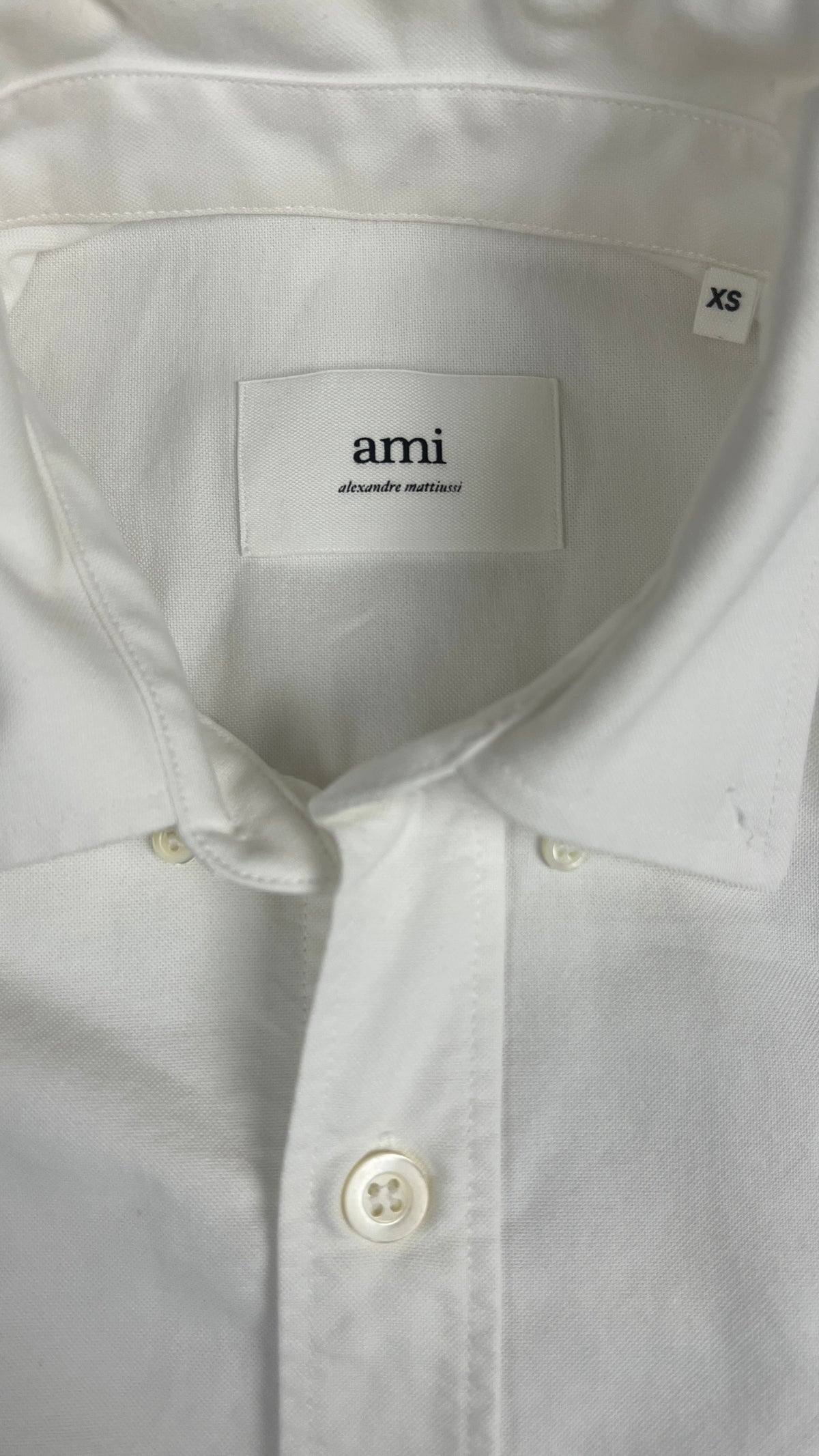 Chemise AMI Paris Ami de Cœur, Blanc, Taille XS — photographie complémentaire 4