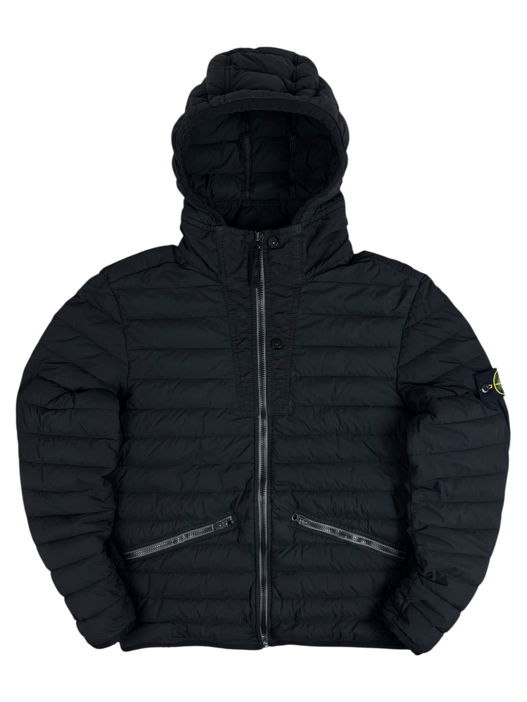 DOUDOUNE STONE ISLAND LOOM WOVEN DOWN CHAMBERS STRETCH NYLON-TC - NOIR - TAILLE L