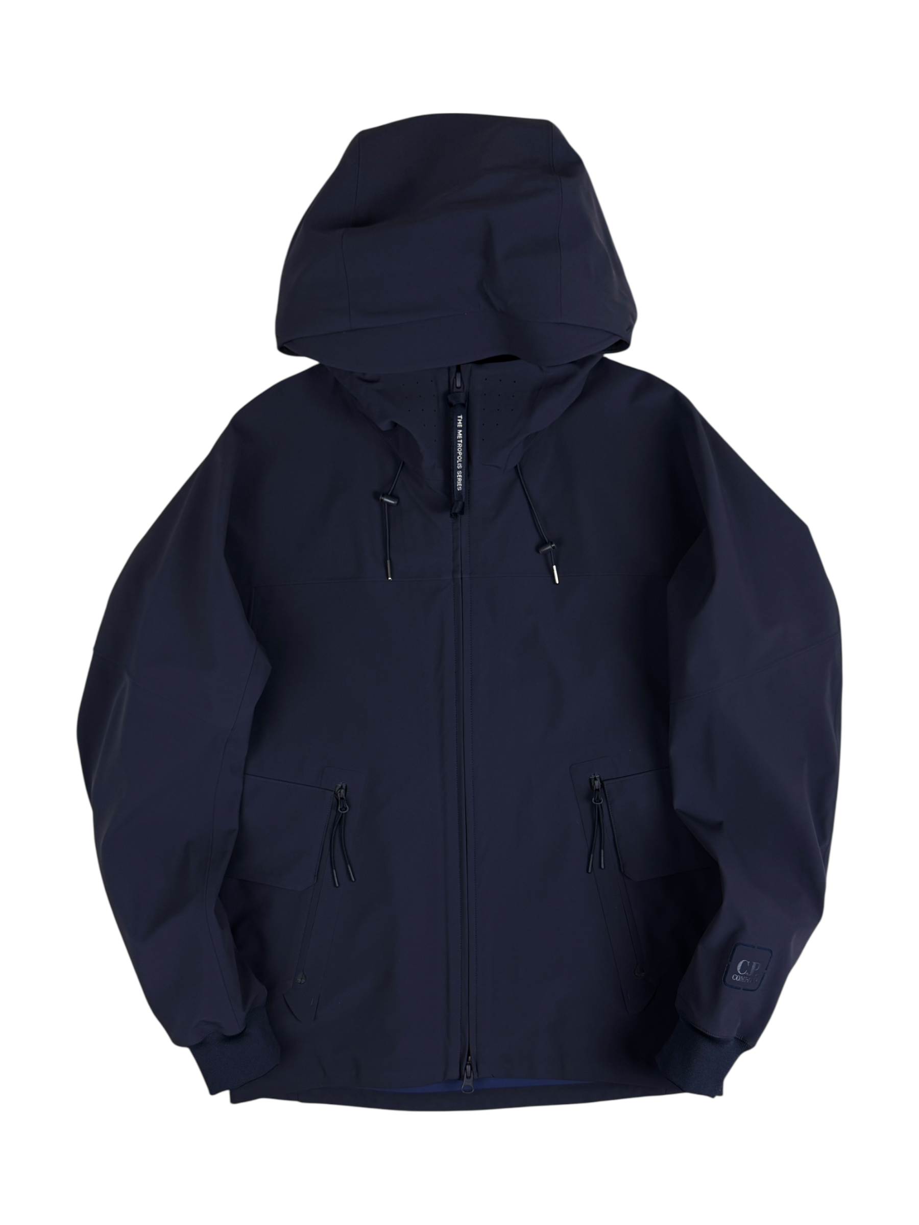 VESTE C.P COMPANY METROSHELL THE METROPOLIS SERIES IMPERMÉABLE - MARINE - TAILLE XS - NEUF