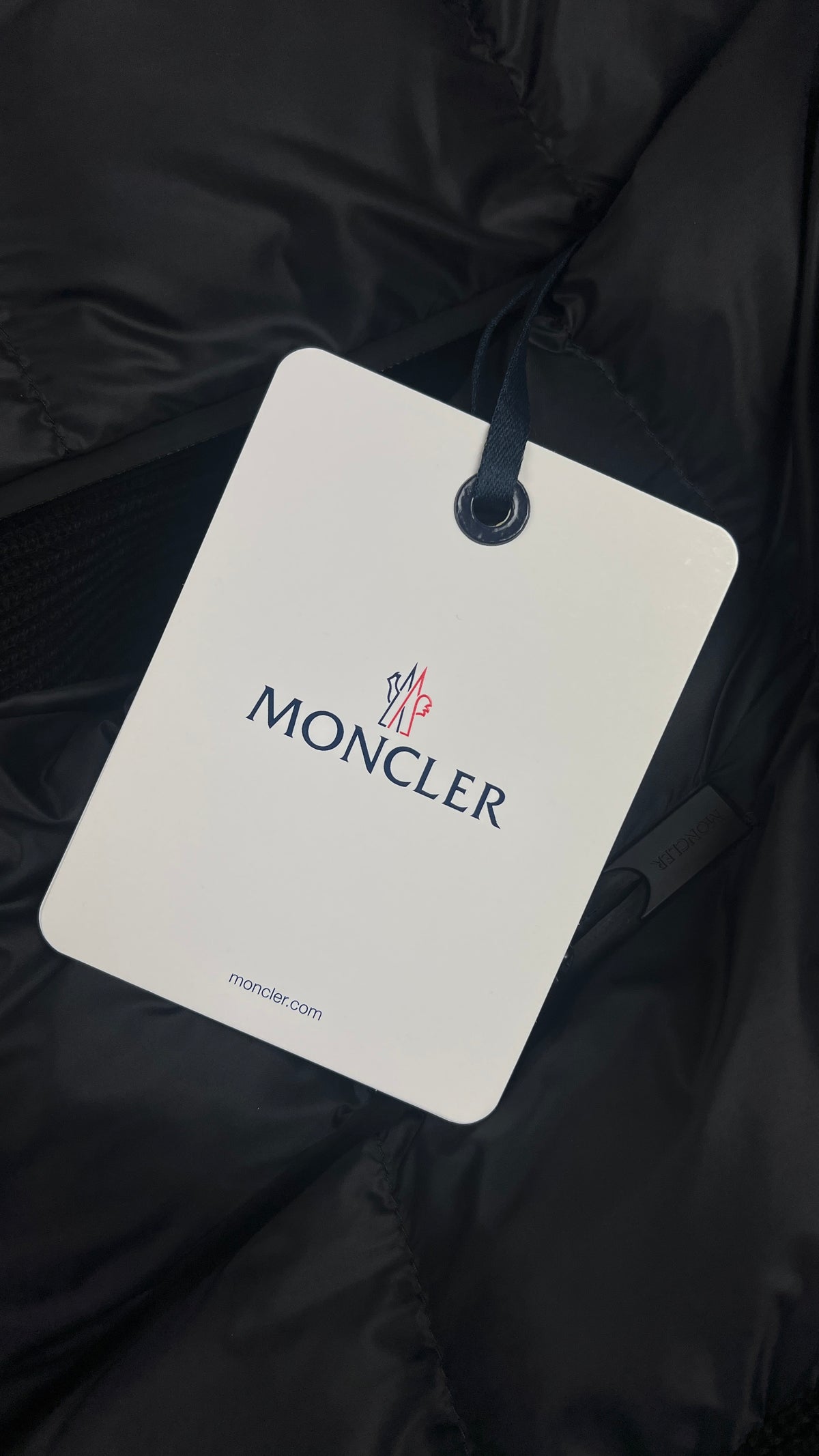 Cardigan Zippé Moncler Hybride à Capuche, Noir, Taille L, Neuf — photographie complémentaire 6
