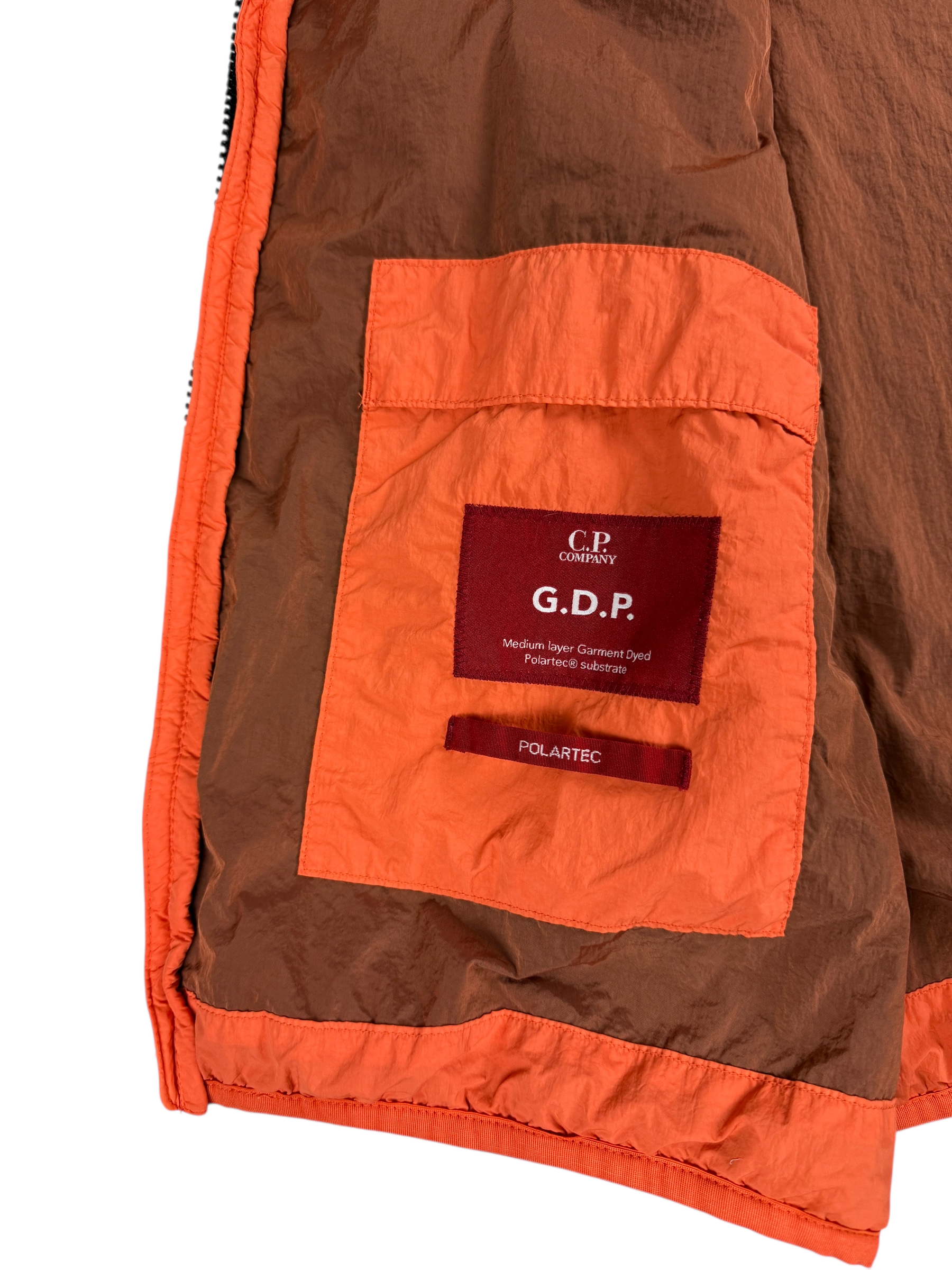GILET C.P COMPANY G.D.P POLARTEC ORANGE - TAILLE M
