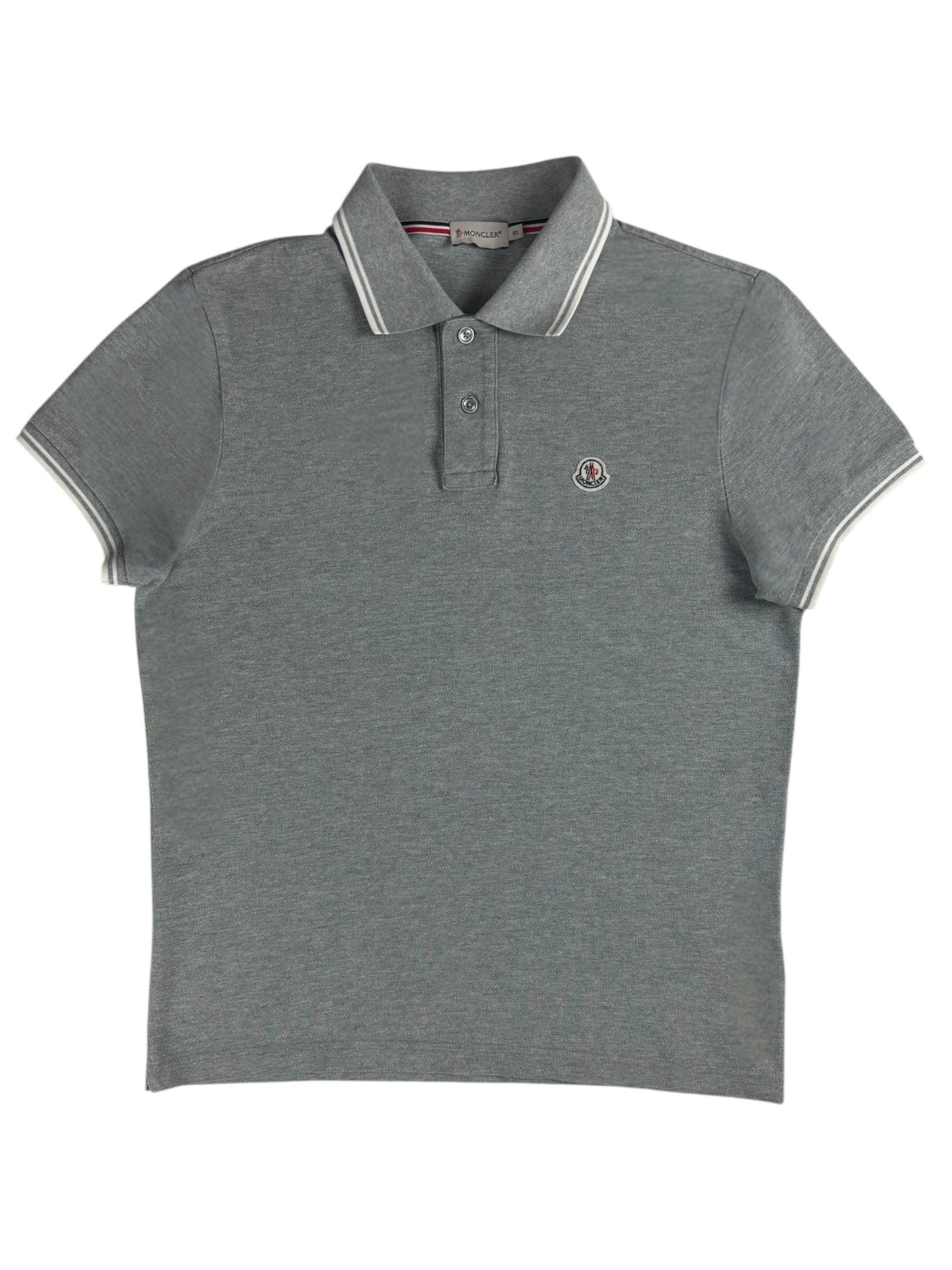 POLO MONCLER - GRIS - TAILLE S
