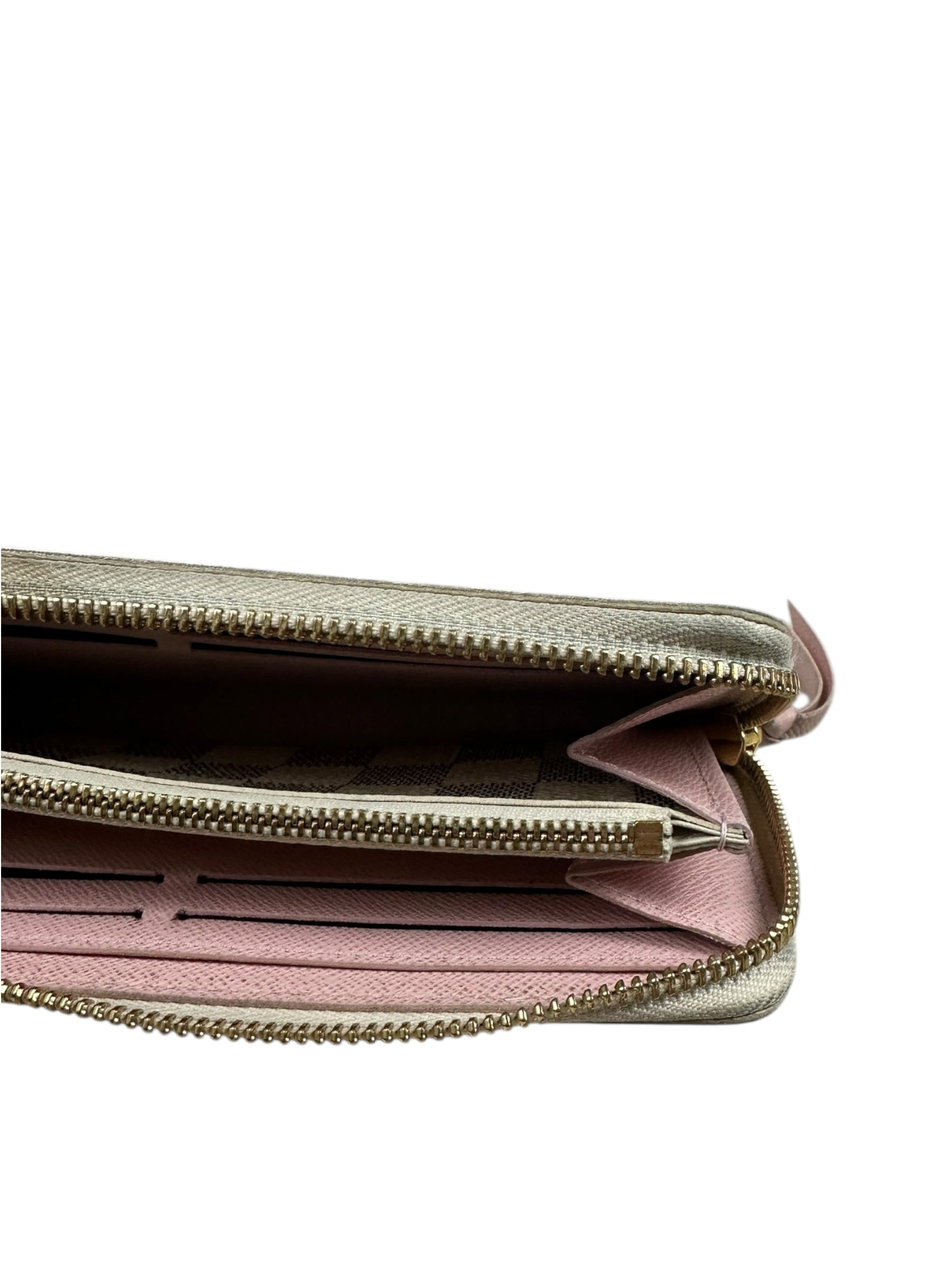 PORTE FEUILLE LOUIS VUITTON CLÉMENCE - TOILE DAMIER AZUR - ROSE - GI2147