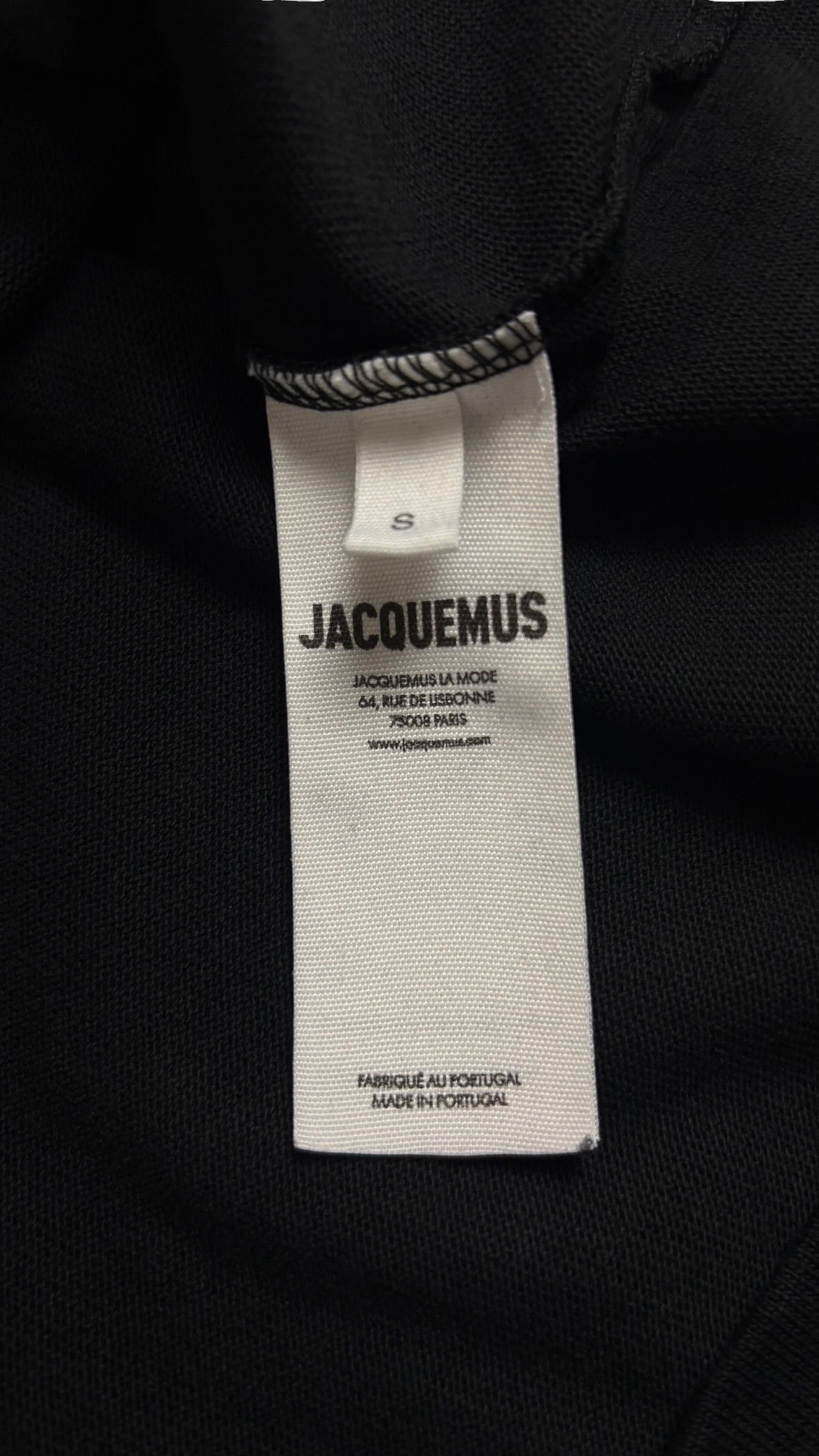 T-shirt Jacquemus Le T-shirt Gros Grain noir neuf - vue 4/4