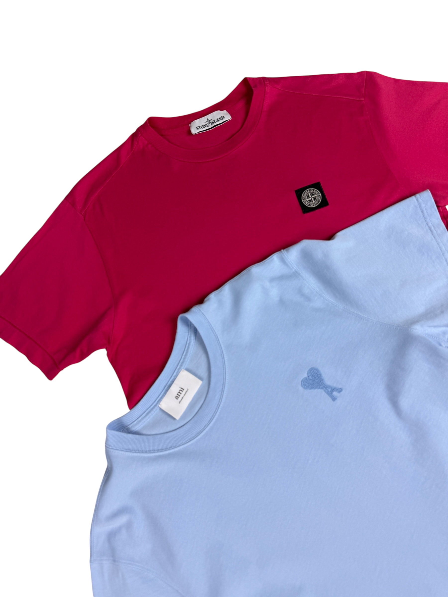 TEE-SHIRT STONE ISLAND - ROSE- TAILLE M