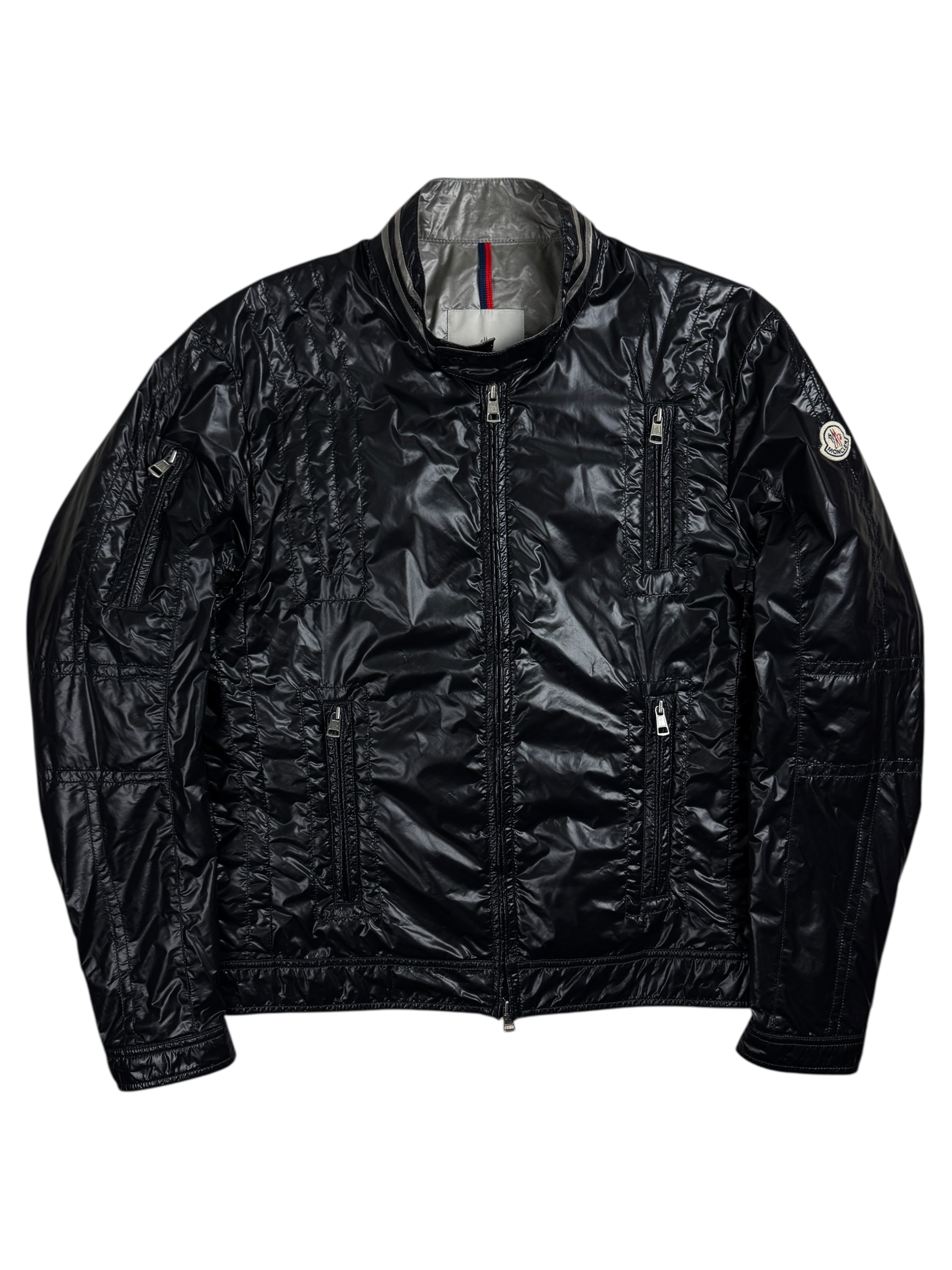VESTE MONCLER POIVRE - NOIR - TAILLE 4