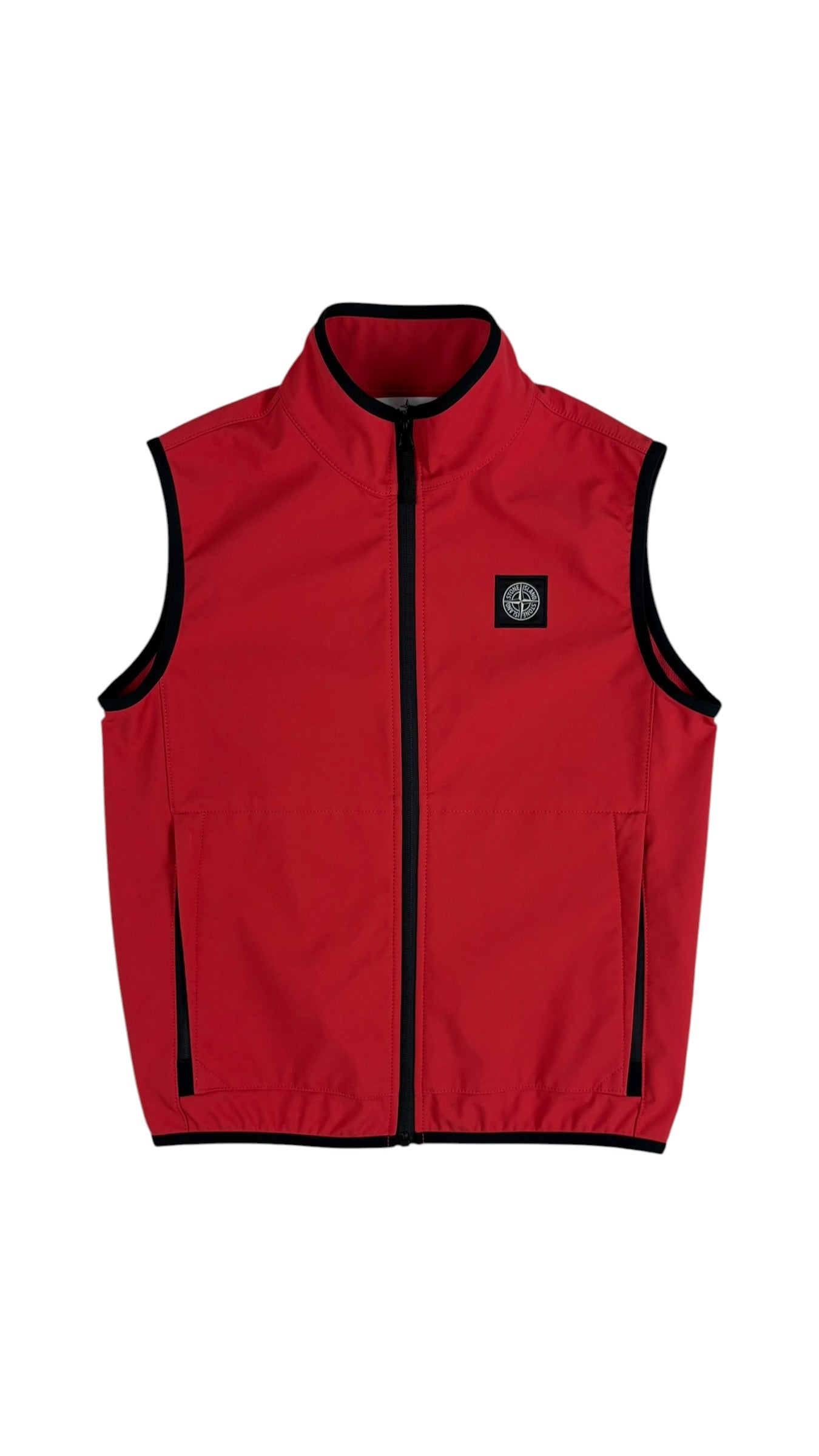 GILET STONE ISLAND JUNIOR - ROUGE - TAILLE 12 ANS