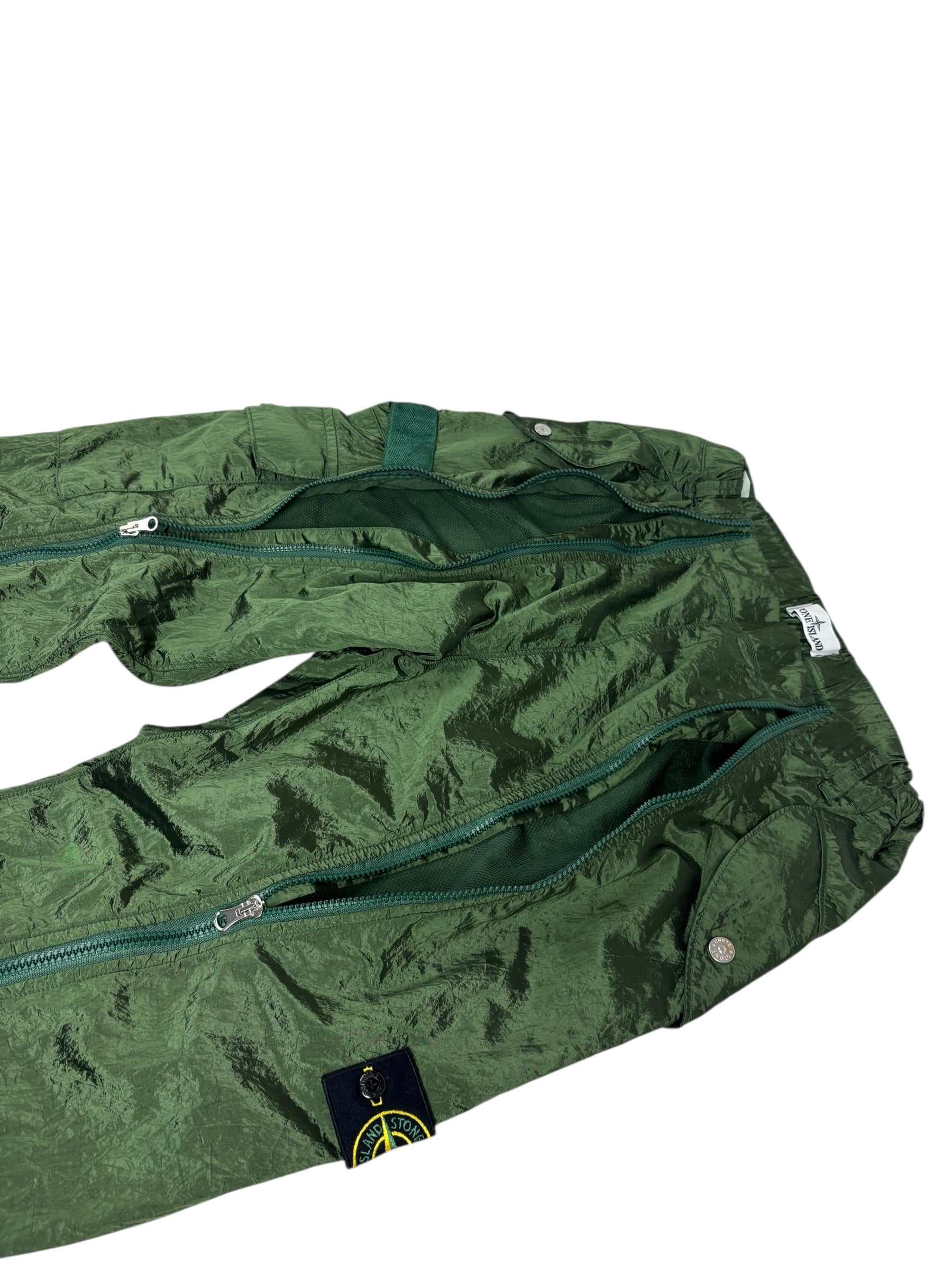 PANTALON CARGO STONE ISLAND NYLON MÉTAL - VERT - TAILLE W30