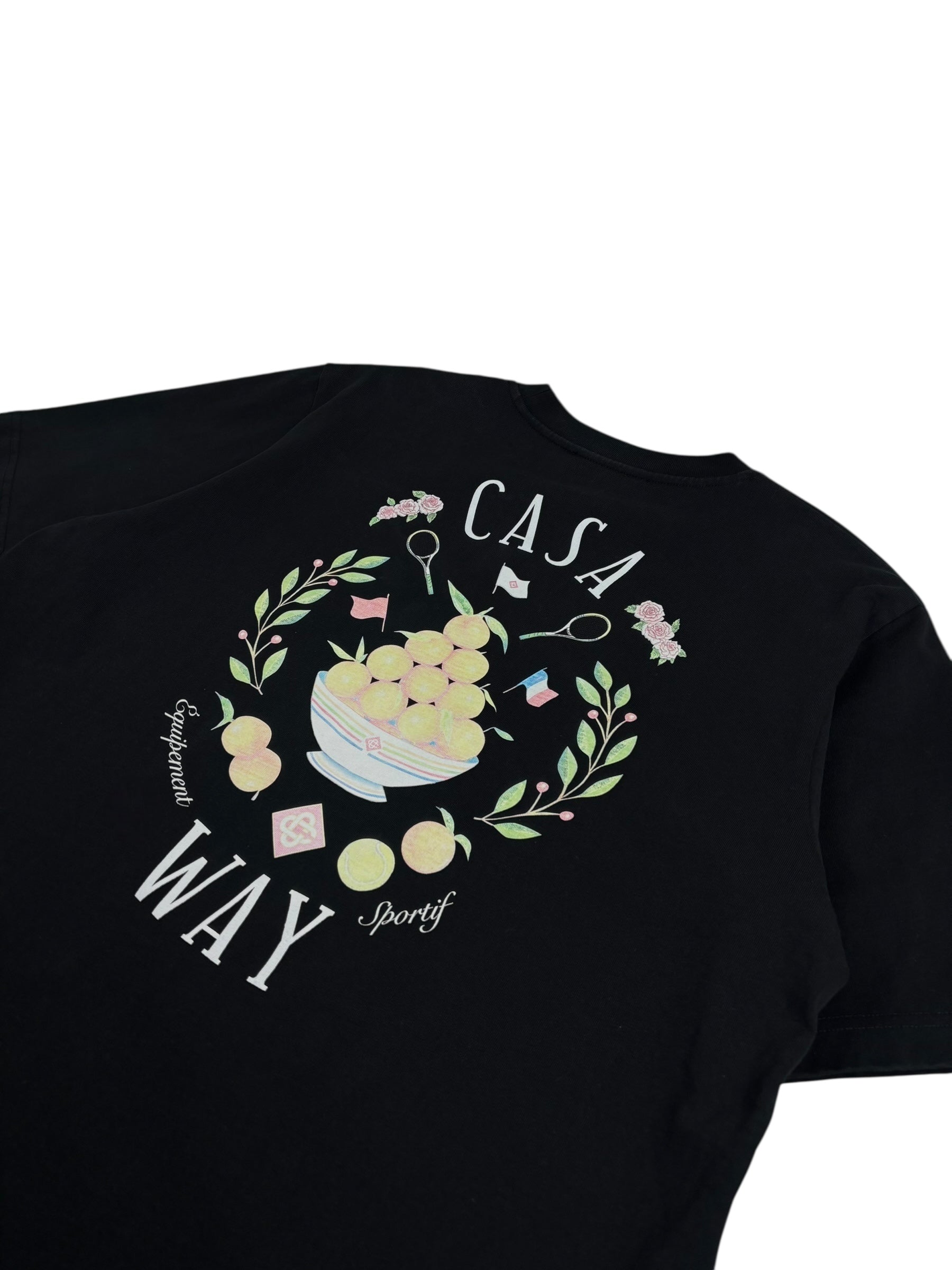 TEE-SHIRT CASABLANCA CASA WAY - NOIR - TAILL XL