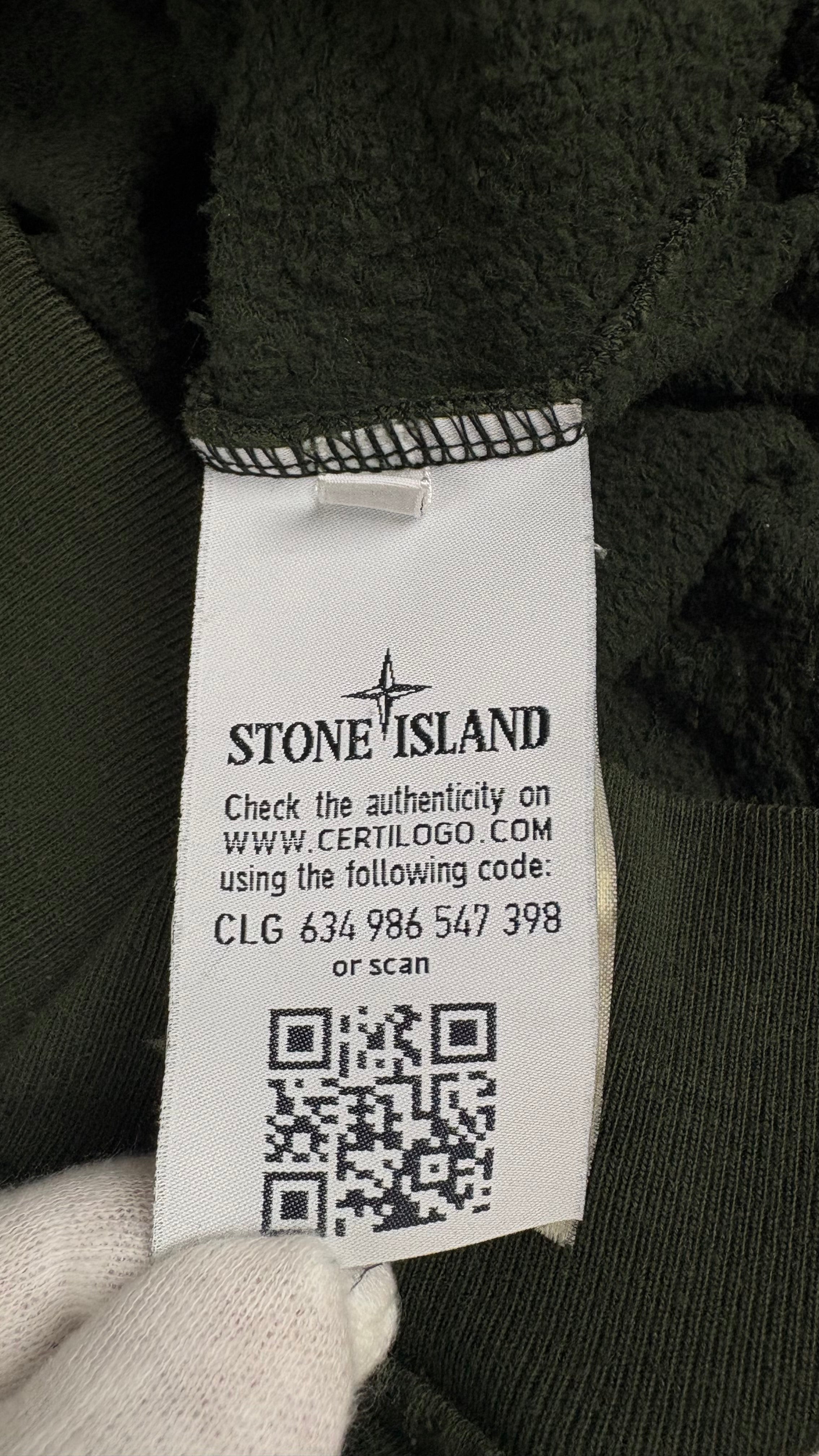 Pull Crewneck Stone Island kaki taille M - vue 4/4
