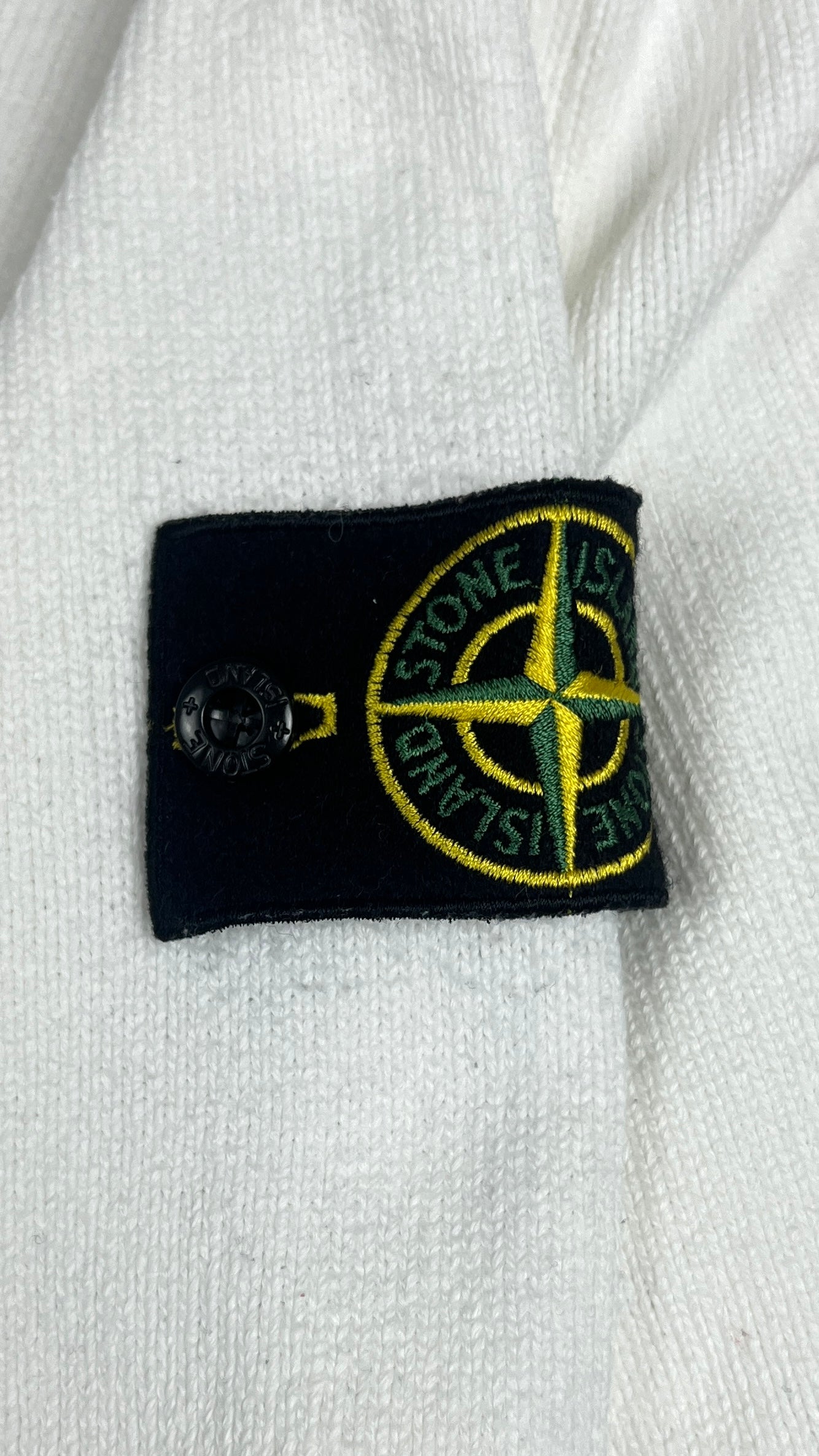 Pull Col Montant Stone Island - Blanc - Taille S