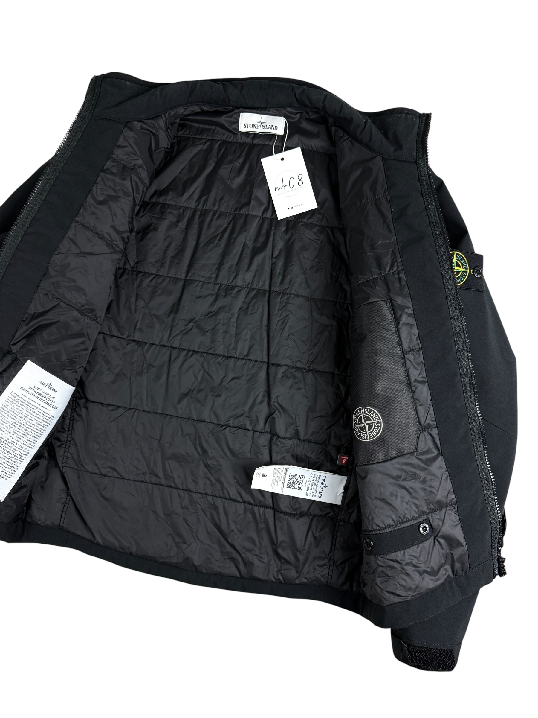 VESTE STONE ISLAND SOFT SHELL - NOIR - TAILLE S