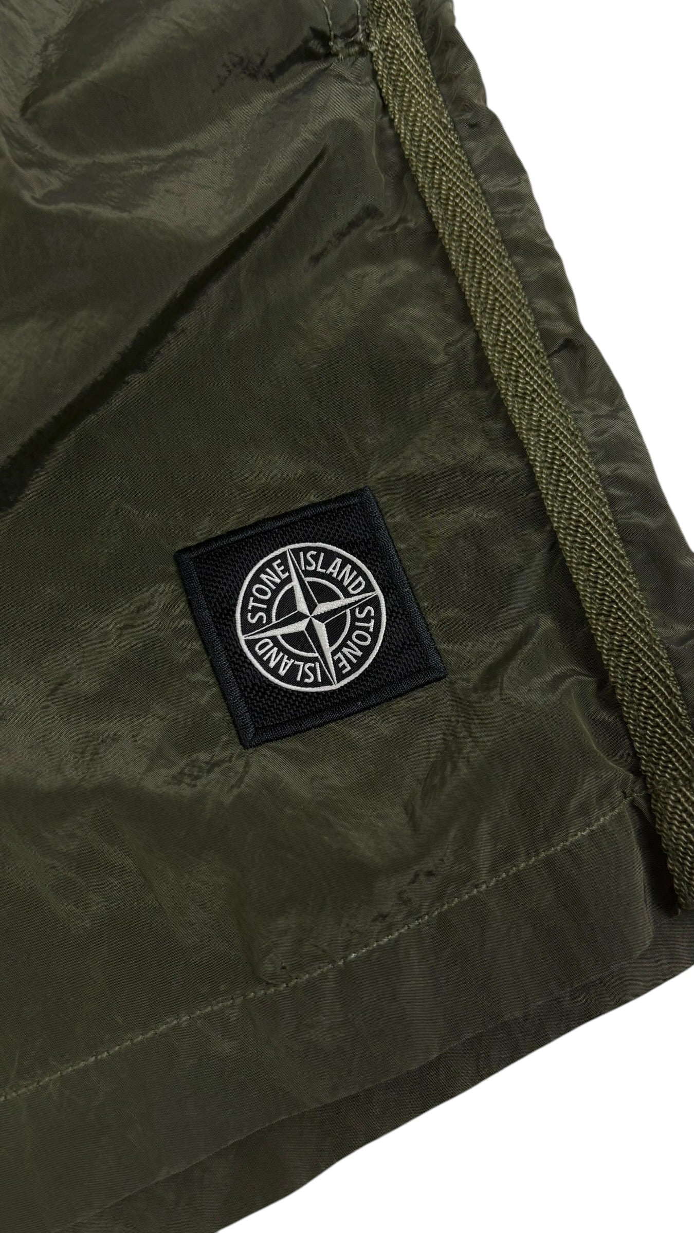 SHORT DE BAIN STONE ISLAND NYLON MÉTAL - KAKI - TAILLE S