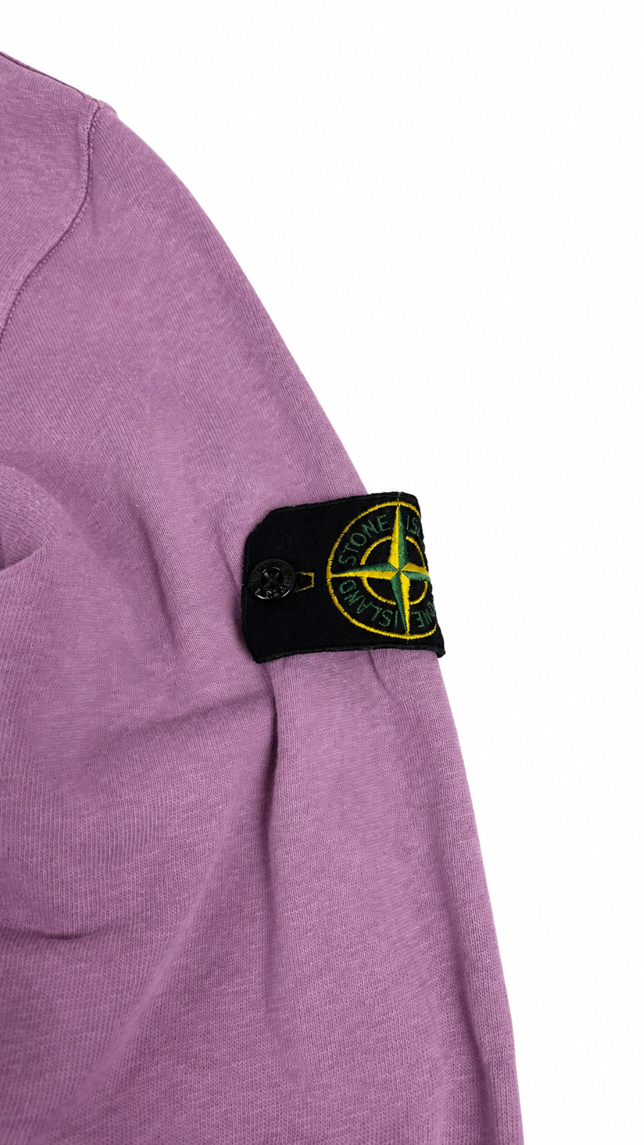 Hoodie Stone Island rose taille L - vue 3/4