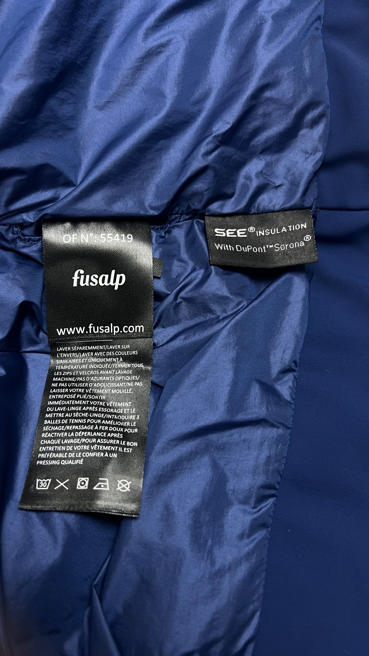 Doudoune Fusalp, Bleu, Taille 48 — photographie complémentaire 5