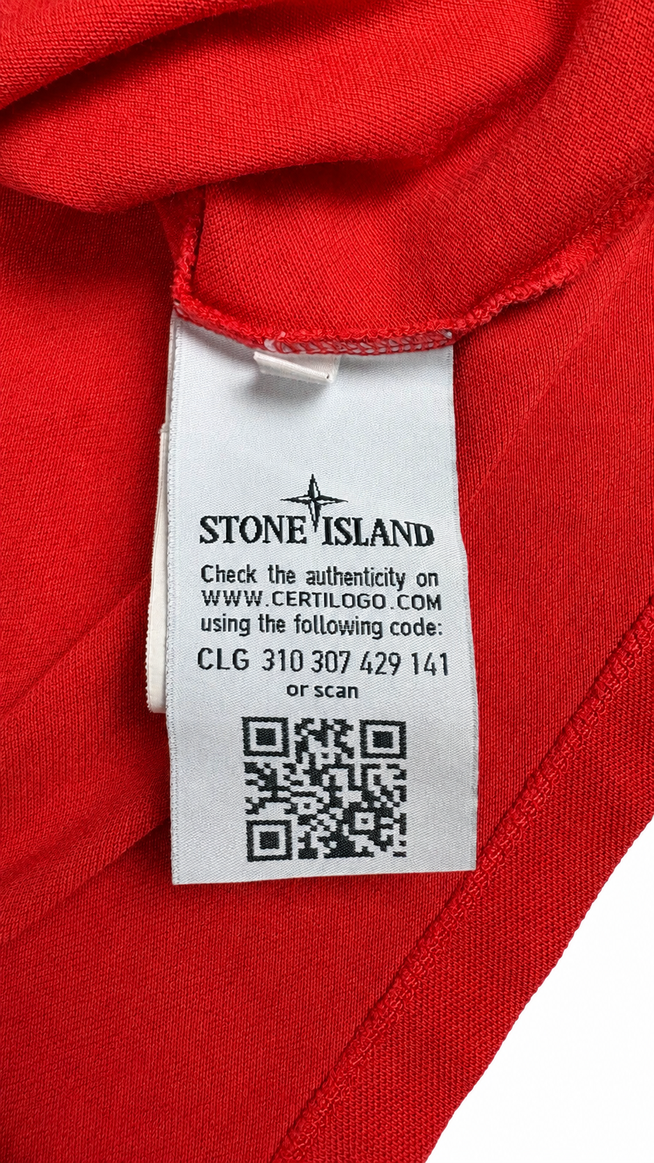 Polo Stone Island rouge taille M - vue 4/4