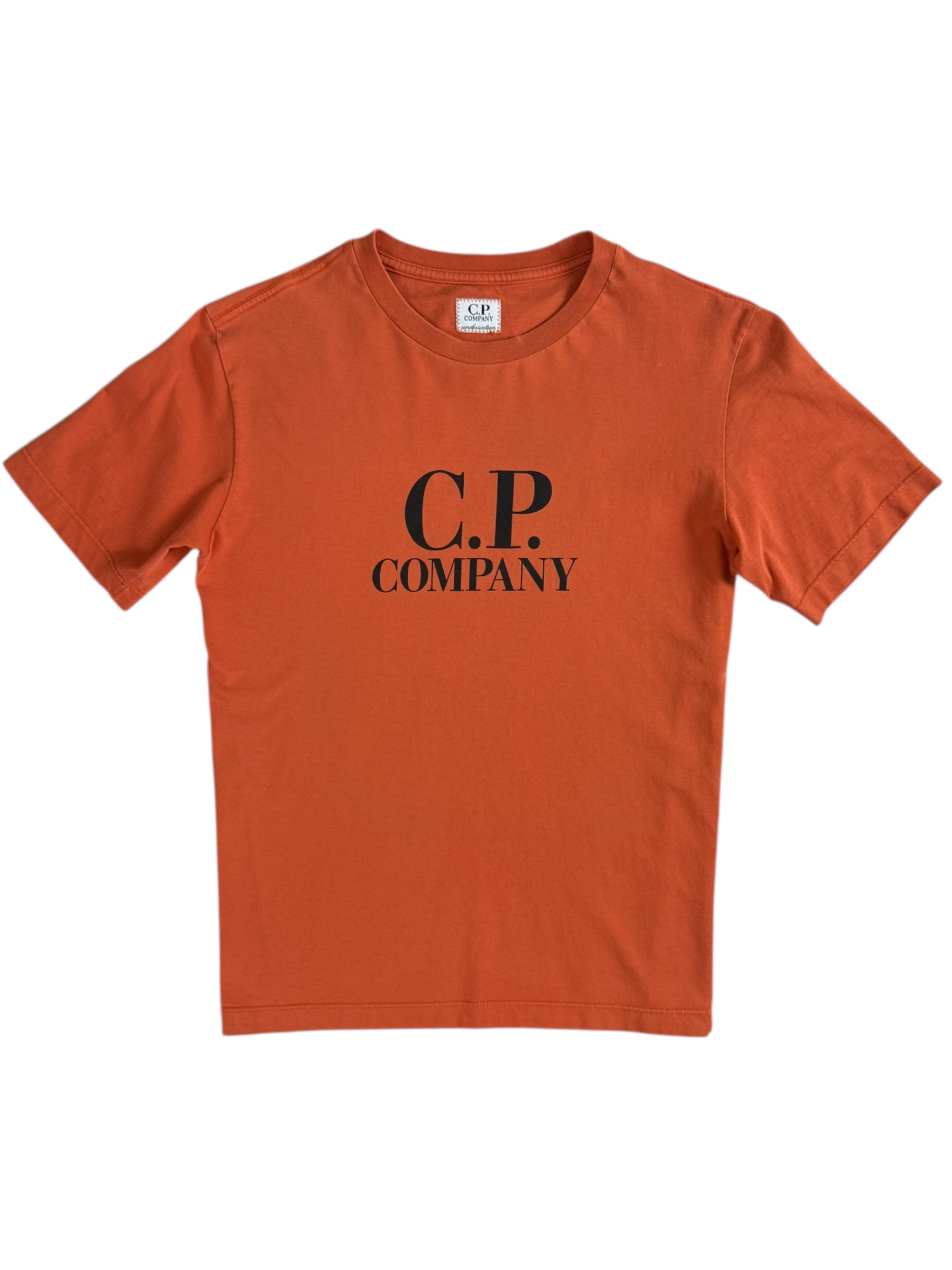 TEE-SHIRT C.P COMPANY - ORANGE - TAILLE 12 ANS
